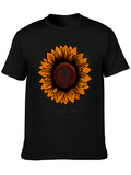 Sunflower Cross Graphic Tee - Stylish Christian Apparel