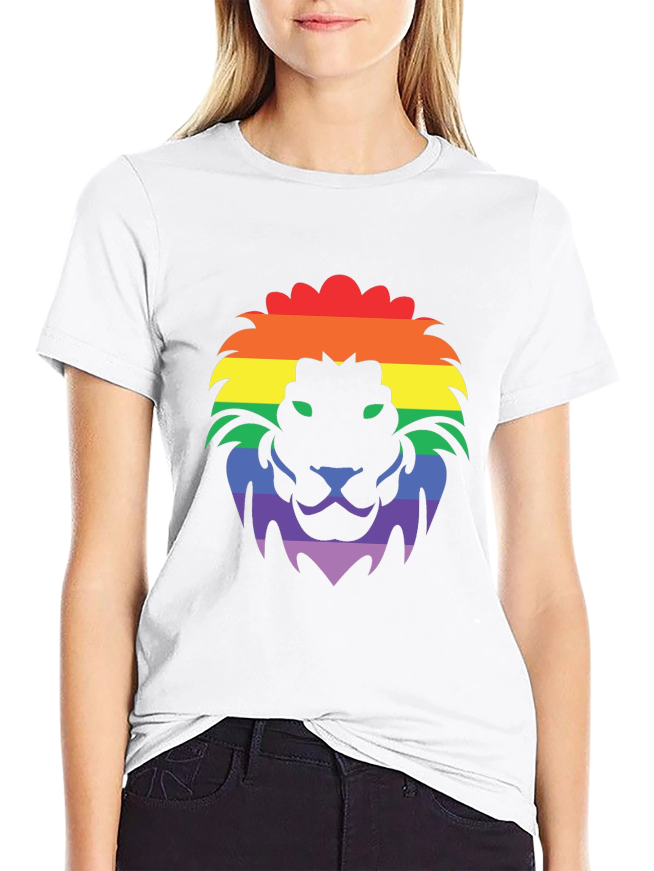 Rainbow Lion Graphic T-Shirt - Pride Apparel