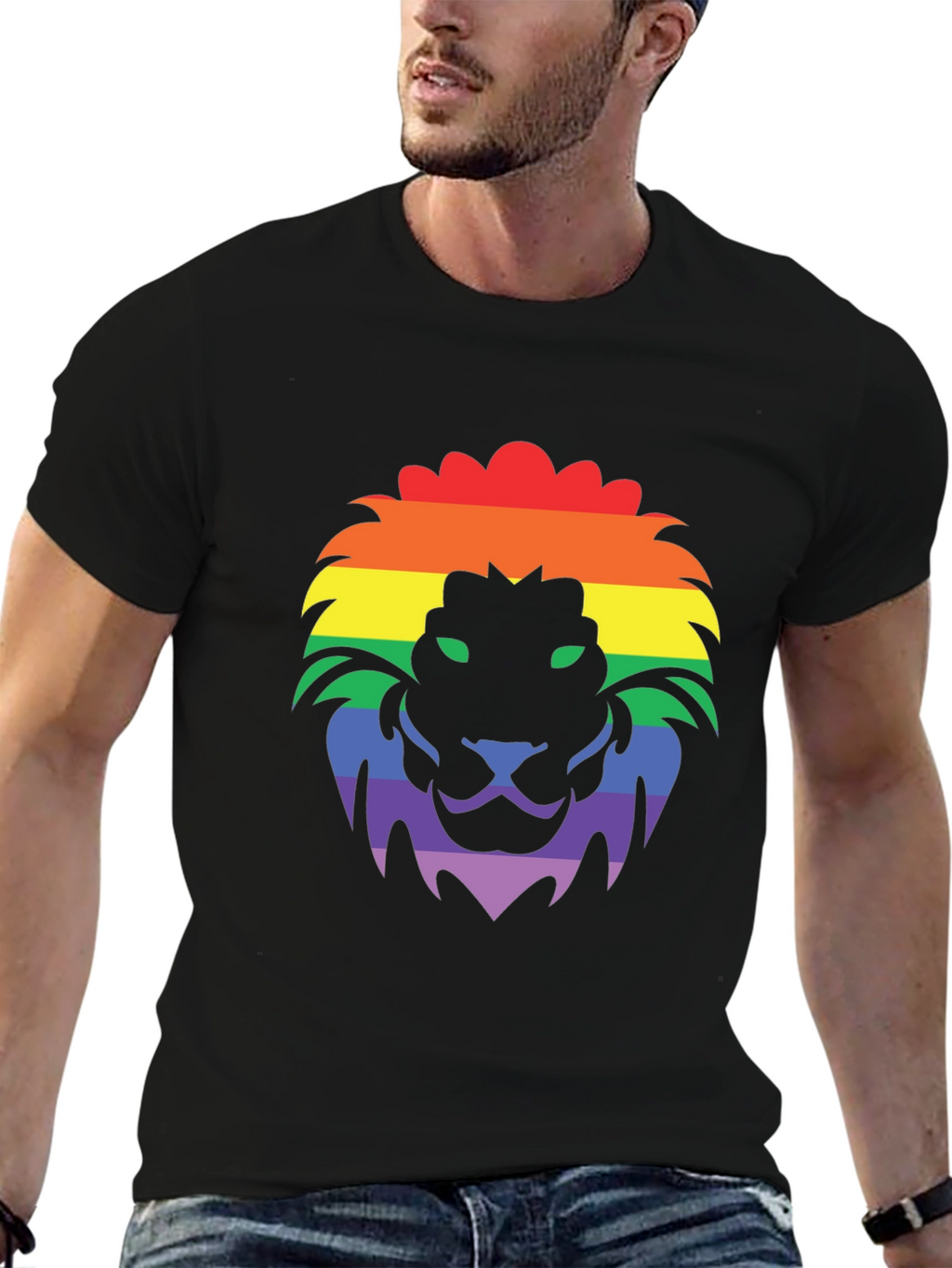 Rainbow Lion Graphic T-Shirt - Pride Apparel