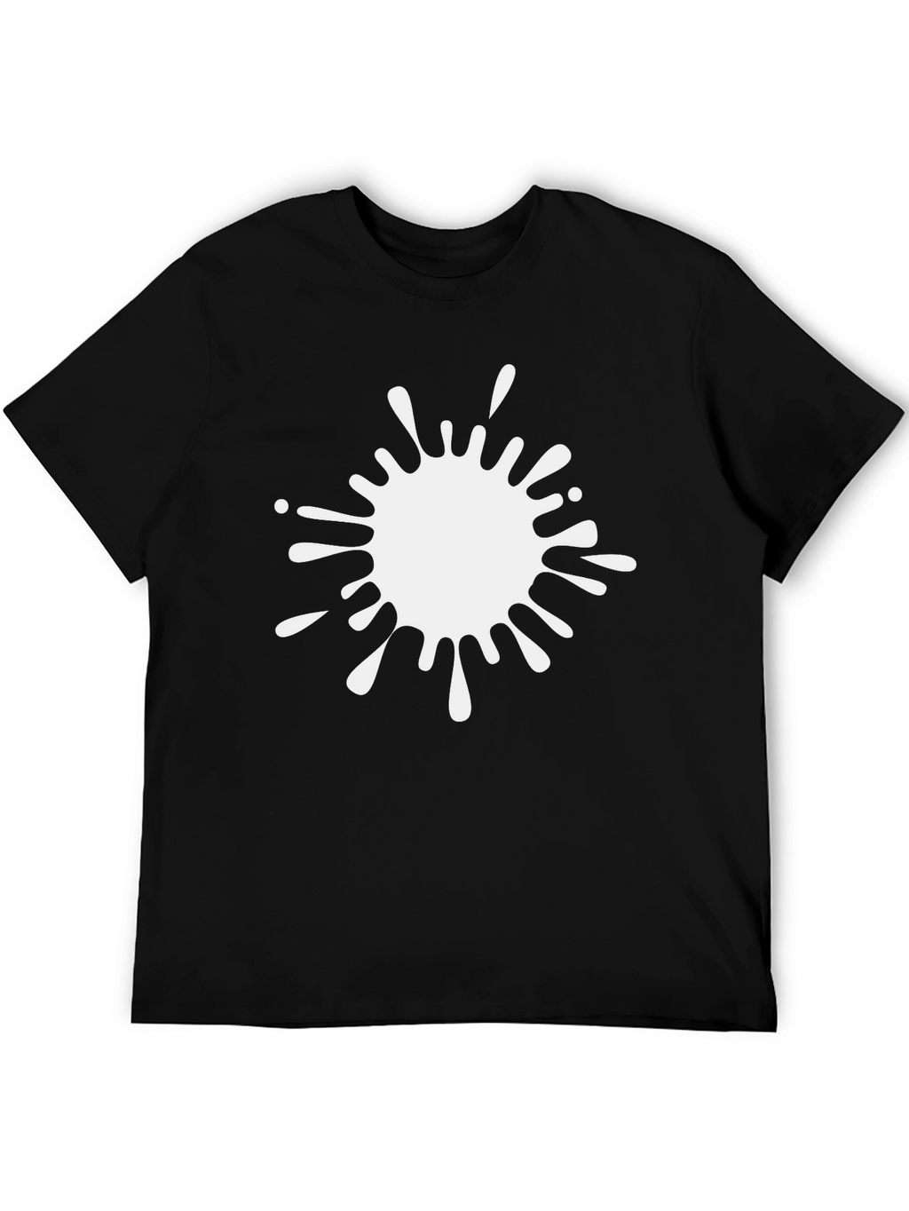 Abstract White Splatter Graphic Tee