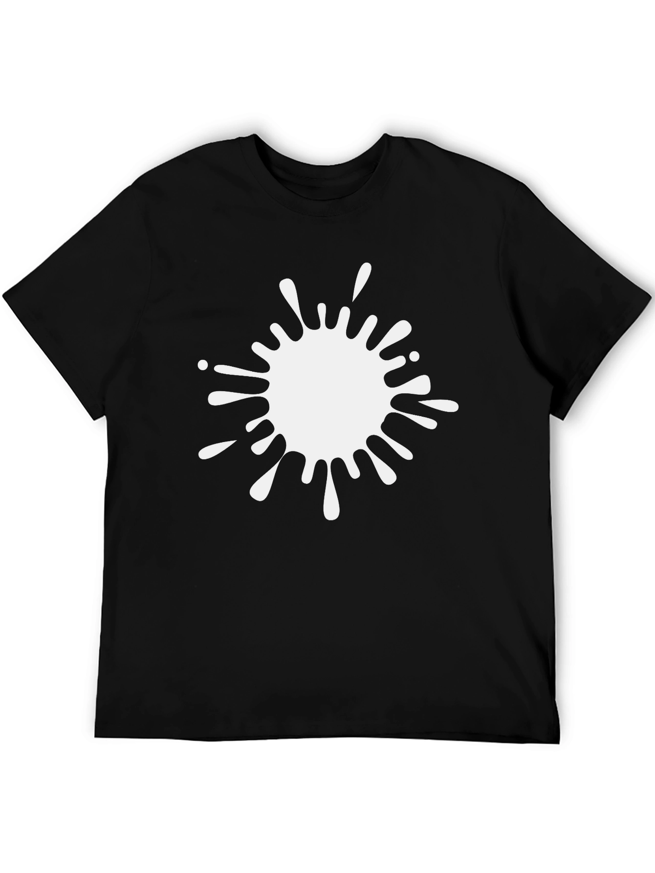 Abstract White Splatter Graphic Tee