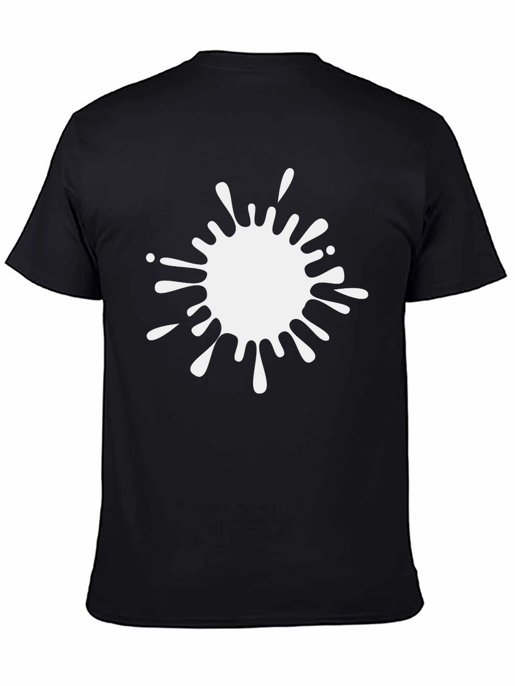 Abstract White Splatter Graphic Tee