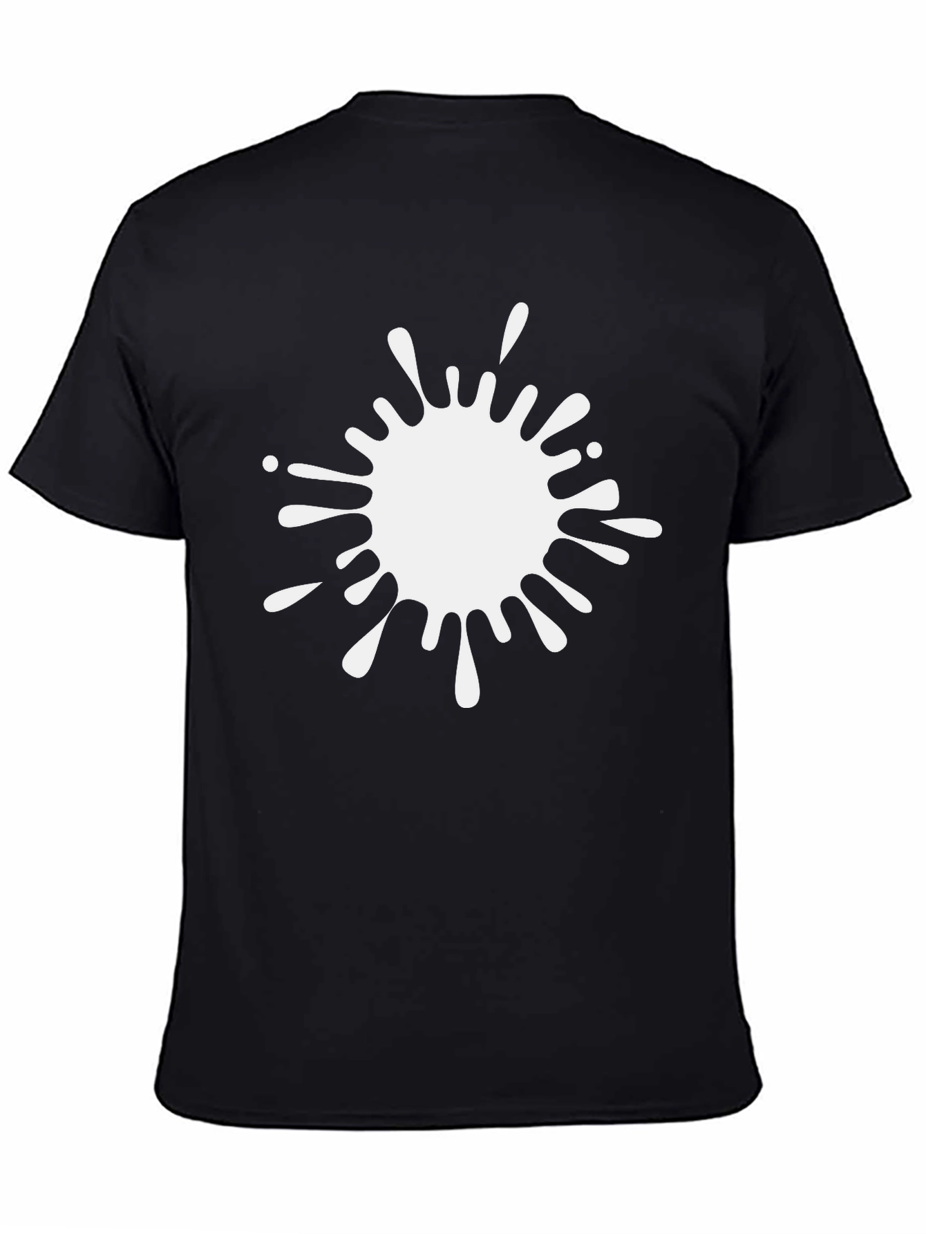 Abstract White Splatter Graphic Tee