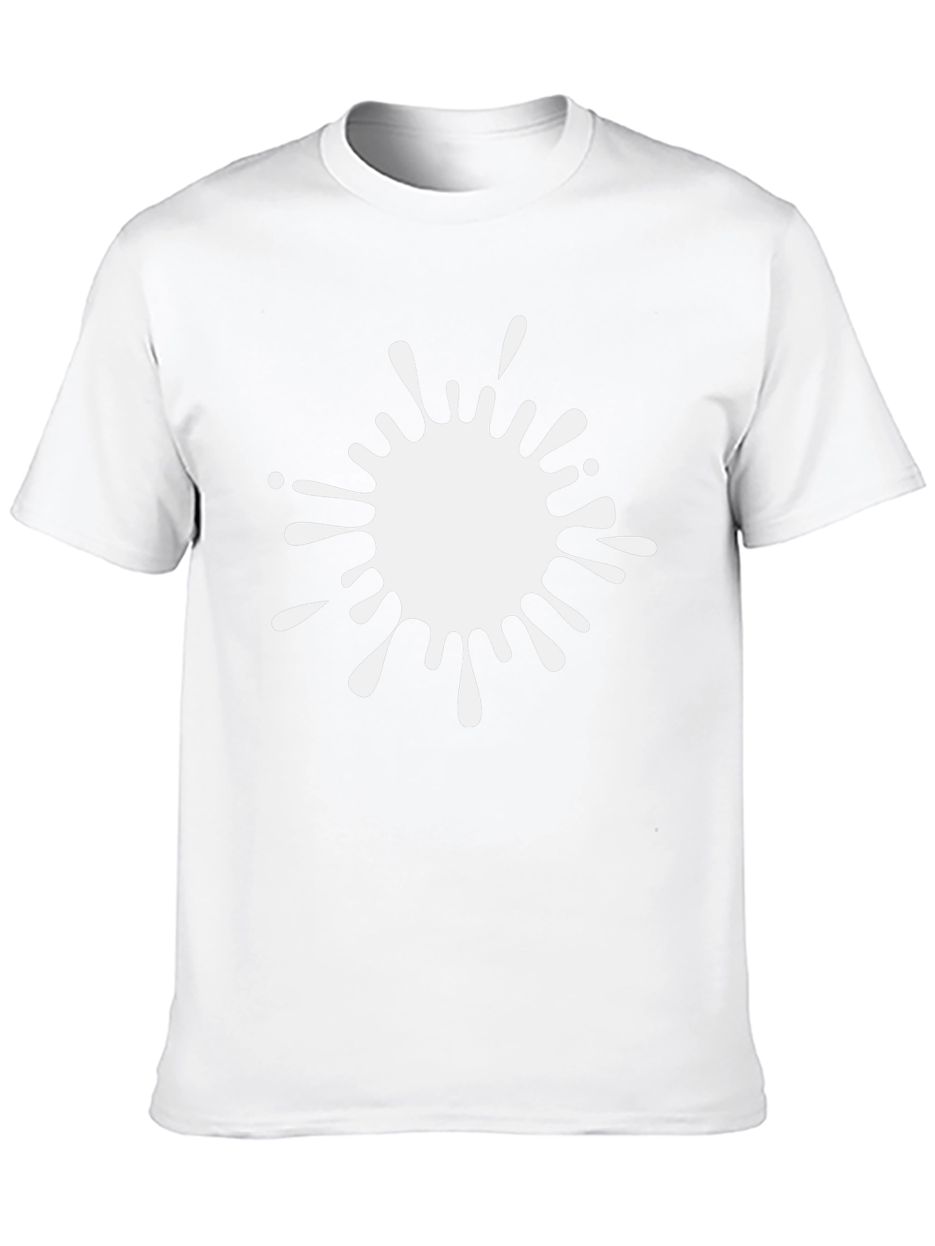 Abstract White Splatter Graphic Tee
