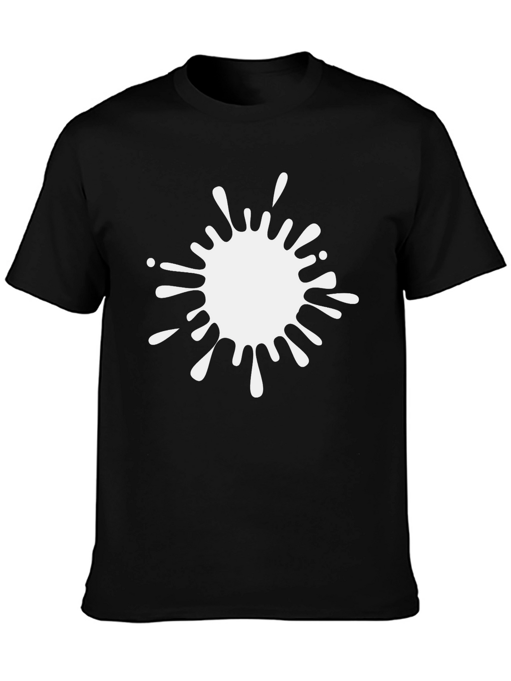 Abstract White Splatter Graphic Tee