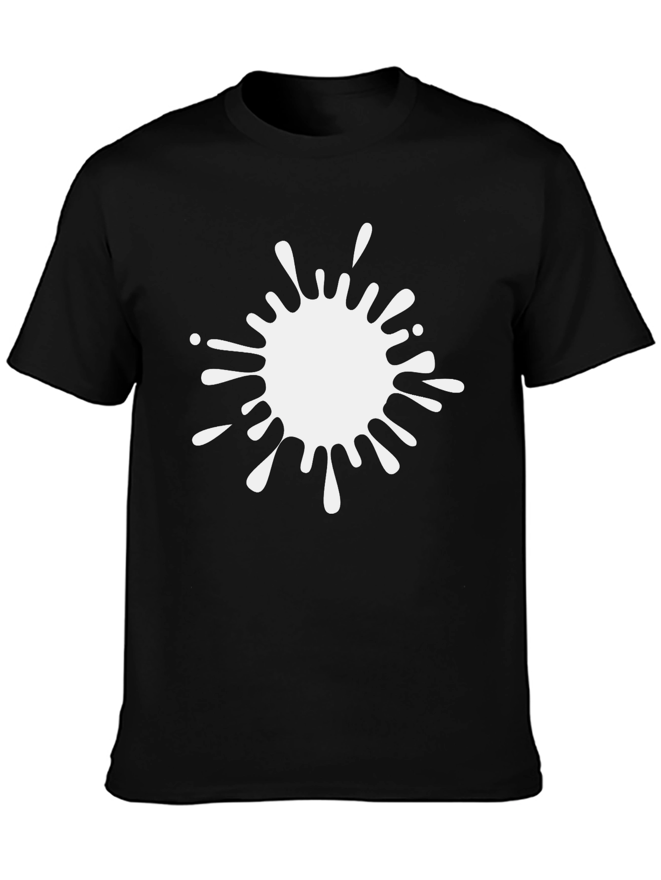 Abstract White Splatter Graphic Tee