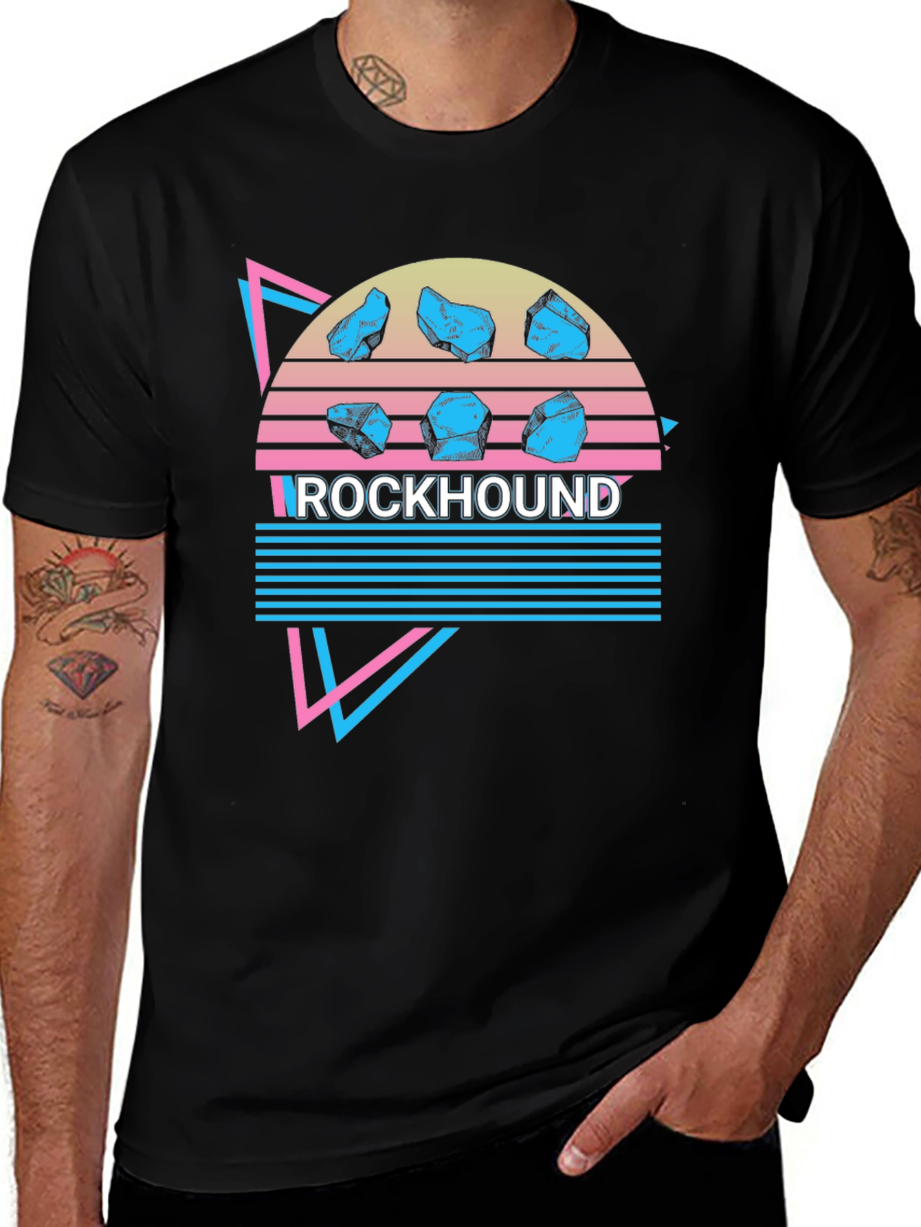Rockhound Retro Style Graphic Tee