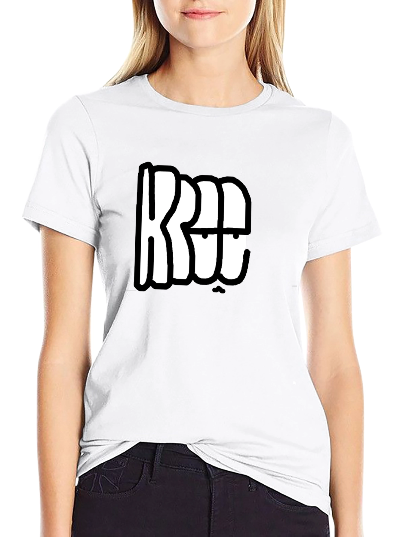 Graphic Print T-Shirt - Black
