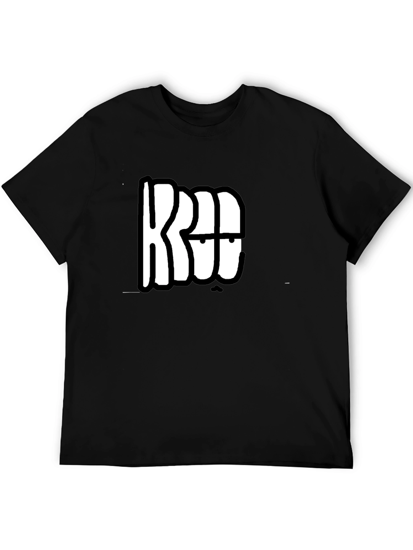 Graphic Print T-Shirt - Black