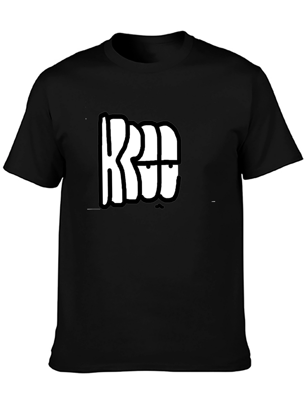 Graphic Print T-Shirt - Black