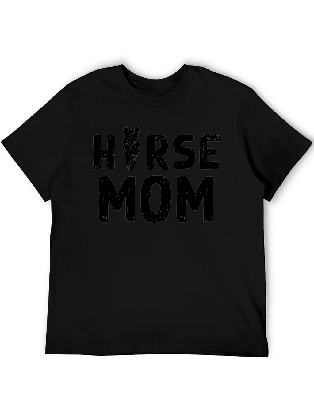 Horse Mom Graphic Tee - Black Unisex T-Shirt