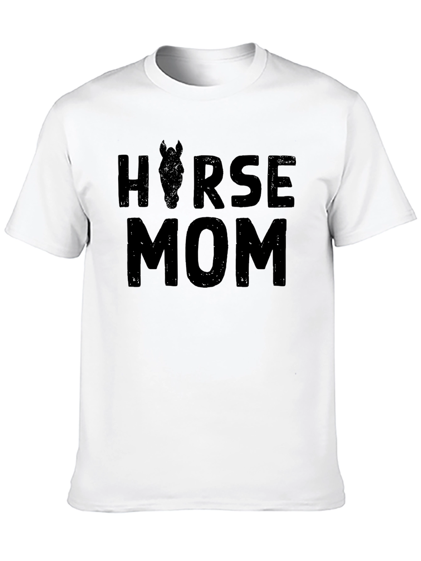 Horse Mom Graphic Tee - Black Unisex T-Shirt
