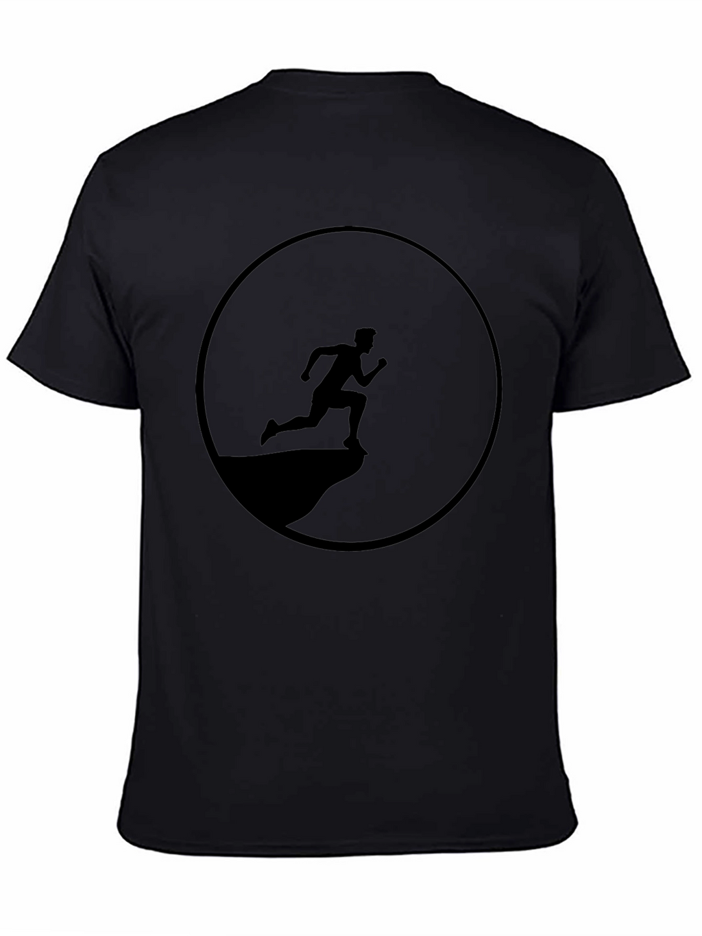Black Running Man Graphic Tee