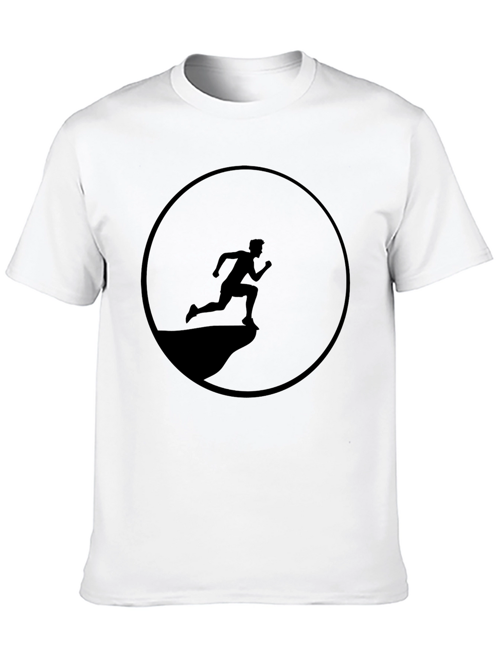 Black Running Man Graphic Tee