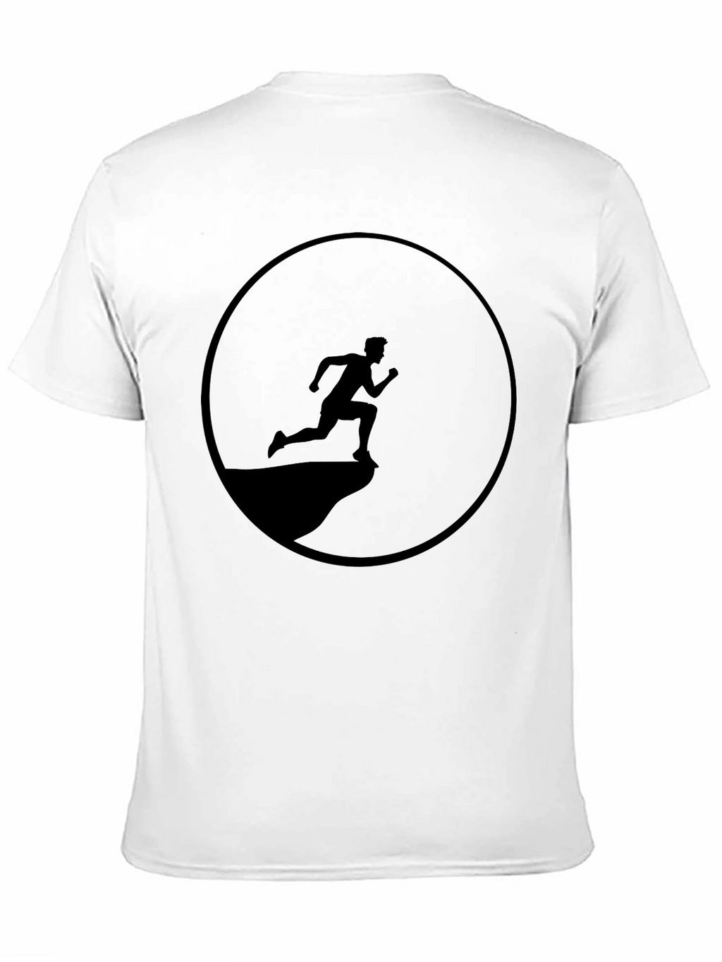 Black Running Man Graphic Tee