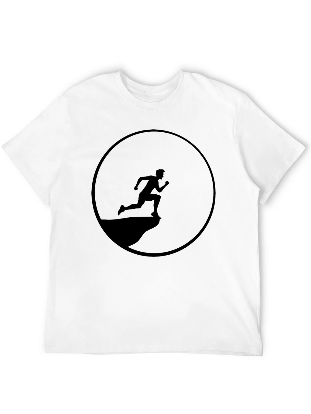 Black Running Man Graphic Tee