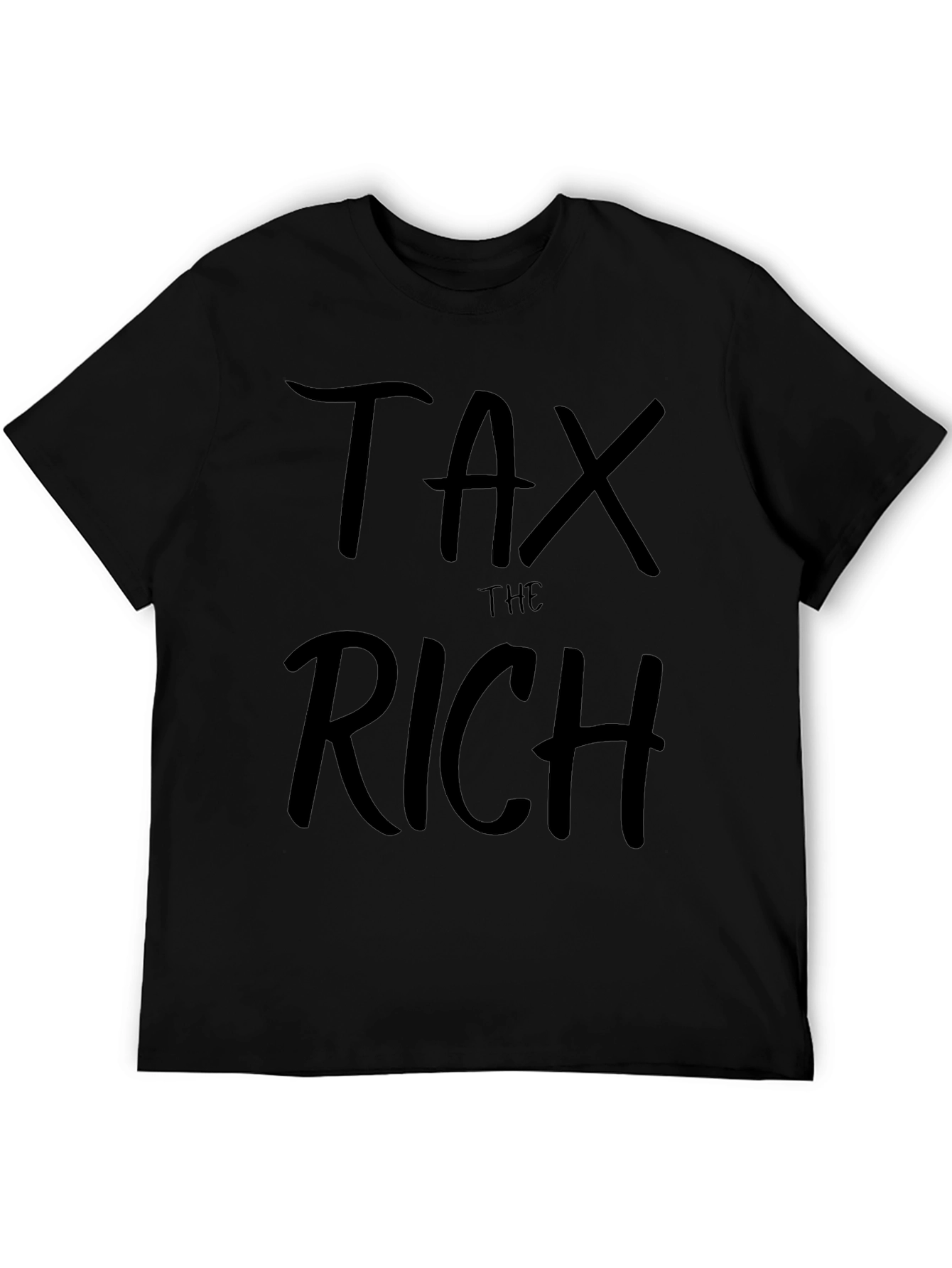 Tax the Rich T-Shirt - Black Crew Neck