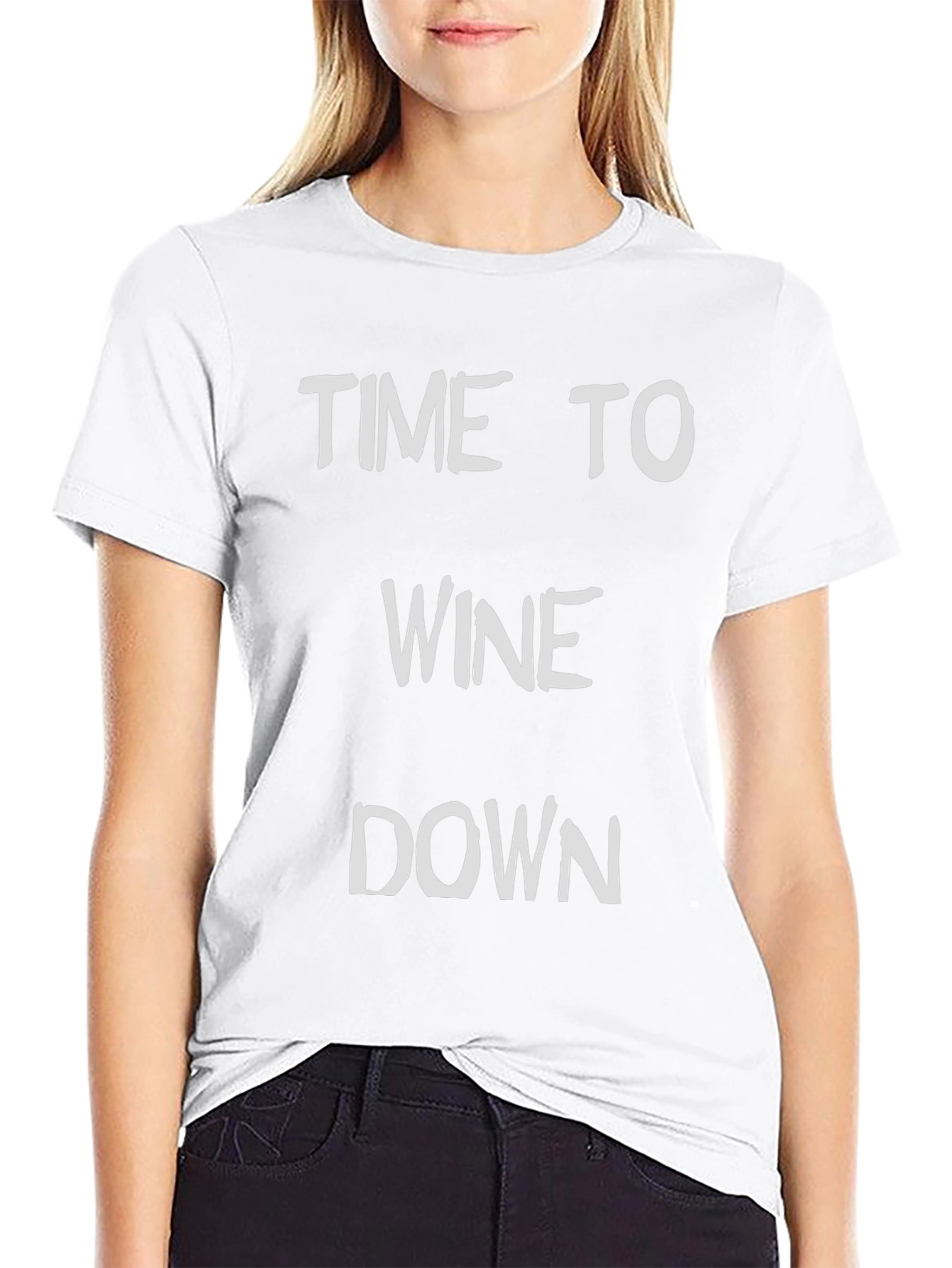 Time to Wine Down Graphic Tee - Black T-Shirt