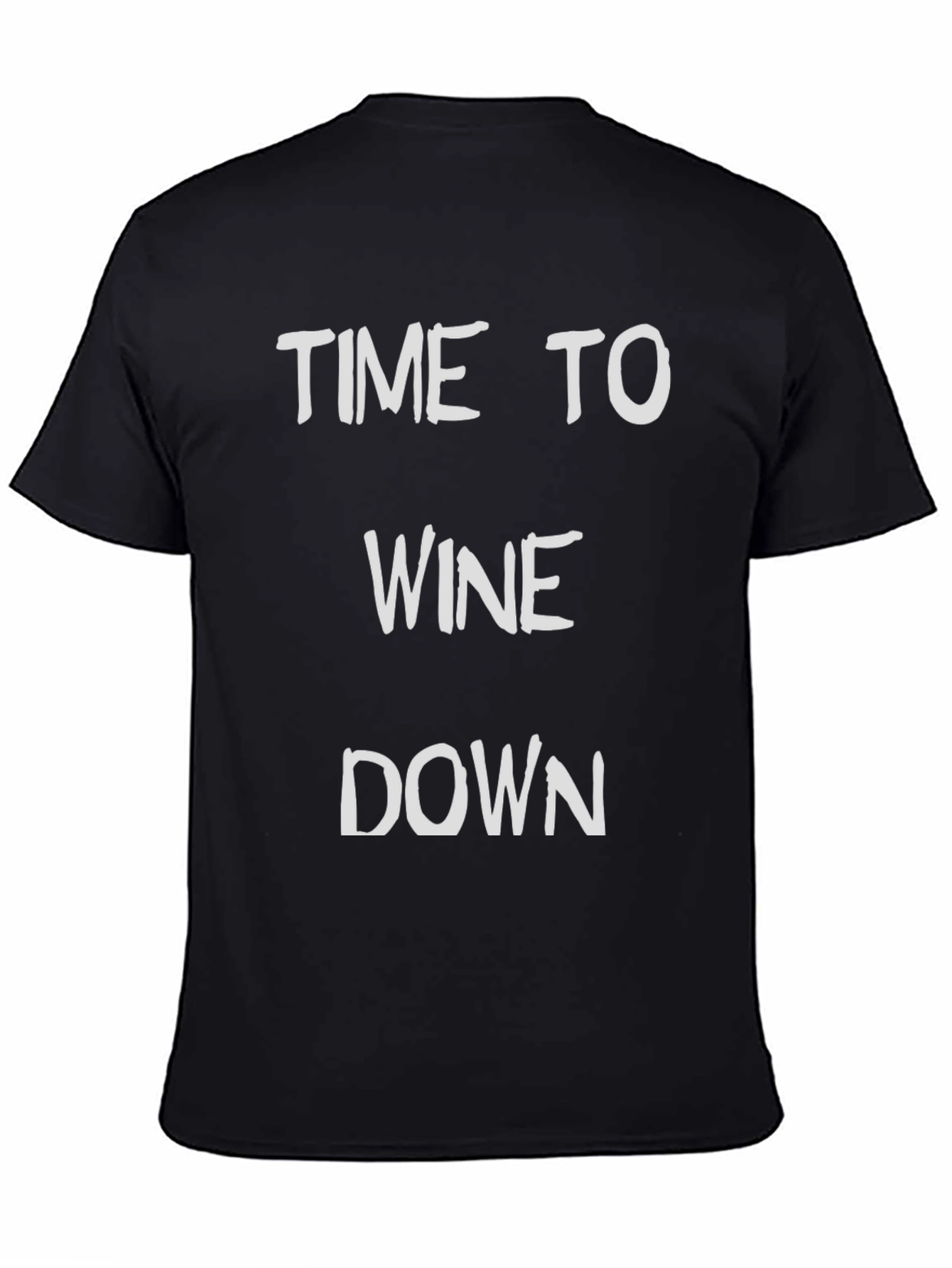 Time to Wine Down Graphic Tee - Black T-Shirt