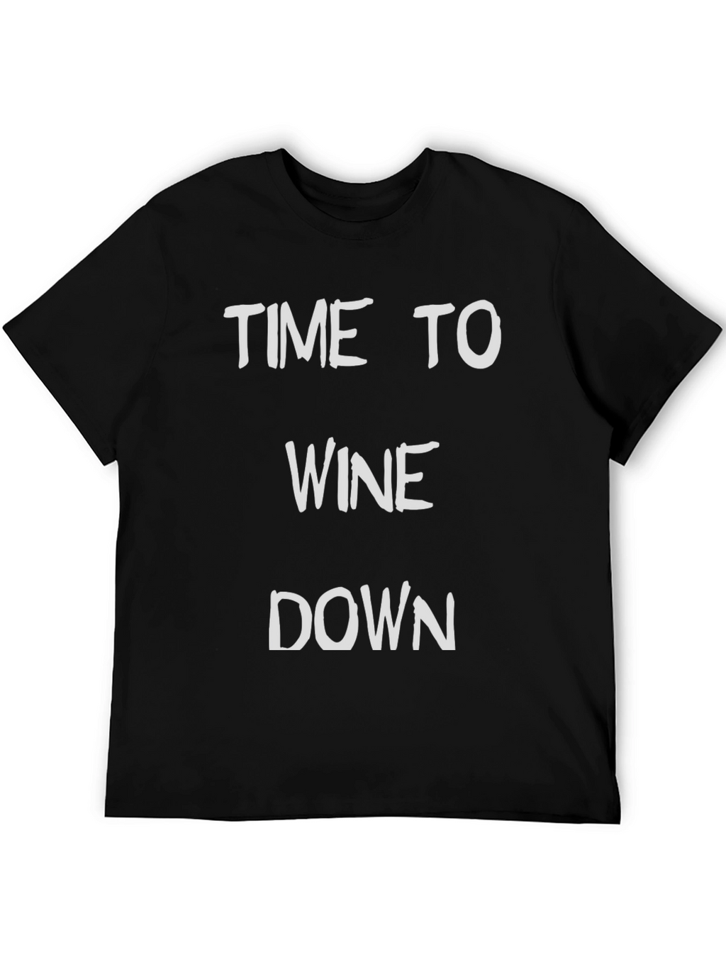 Time to Wine Down Graphic Tee - Black T-Shirt