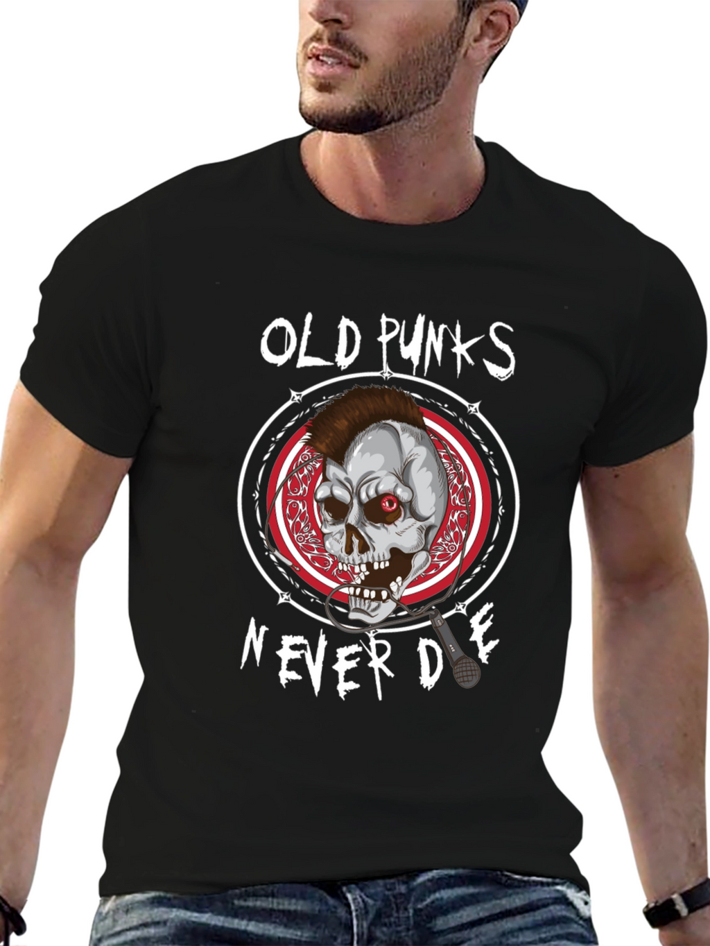 Old Punks Never Die Graphic Tee