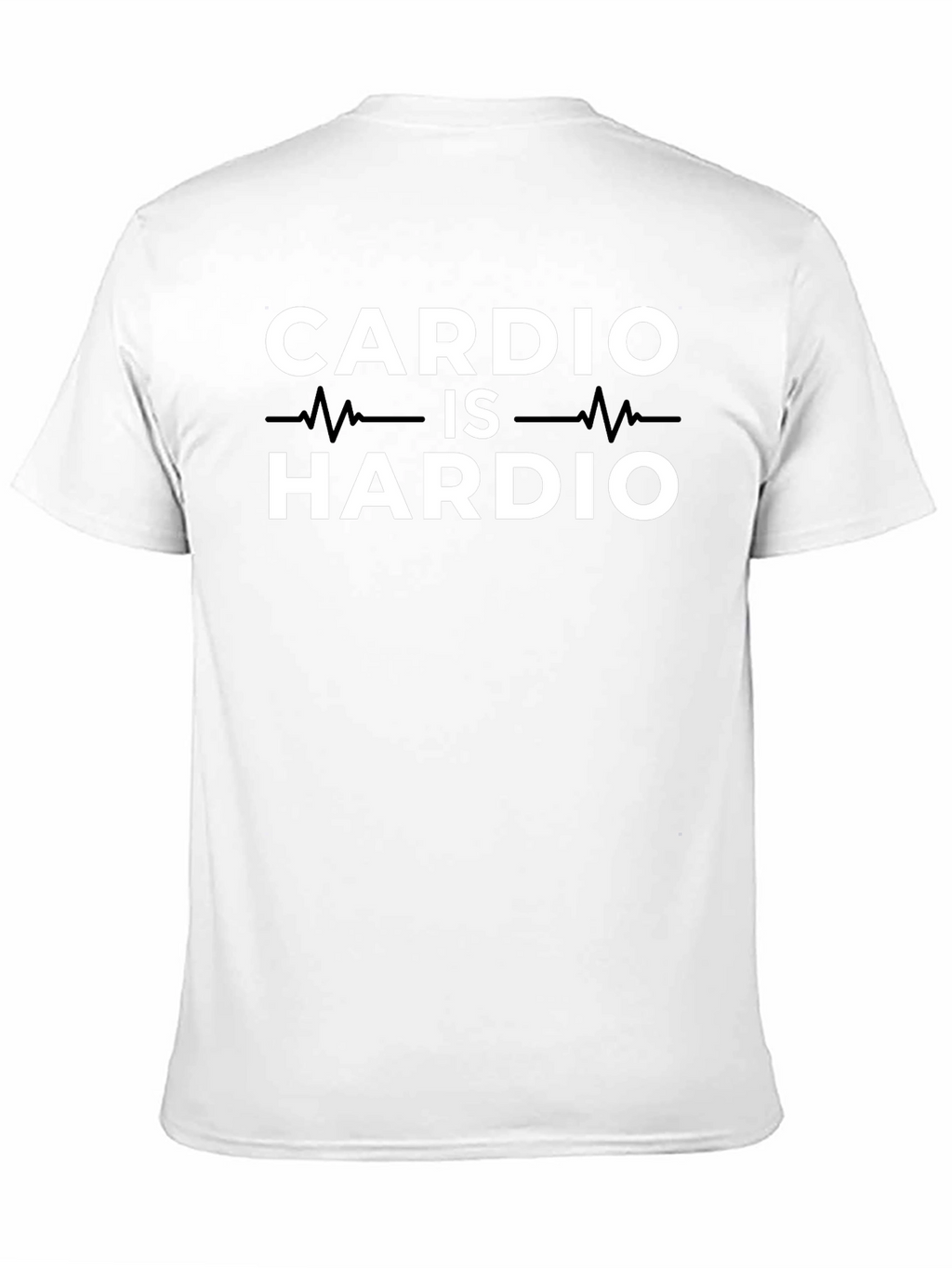 Cardio is Hardio Black Graphic T-Shirt
