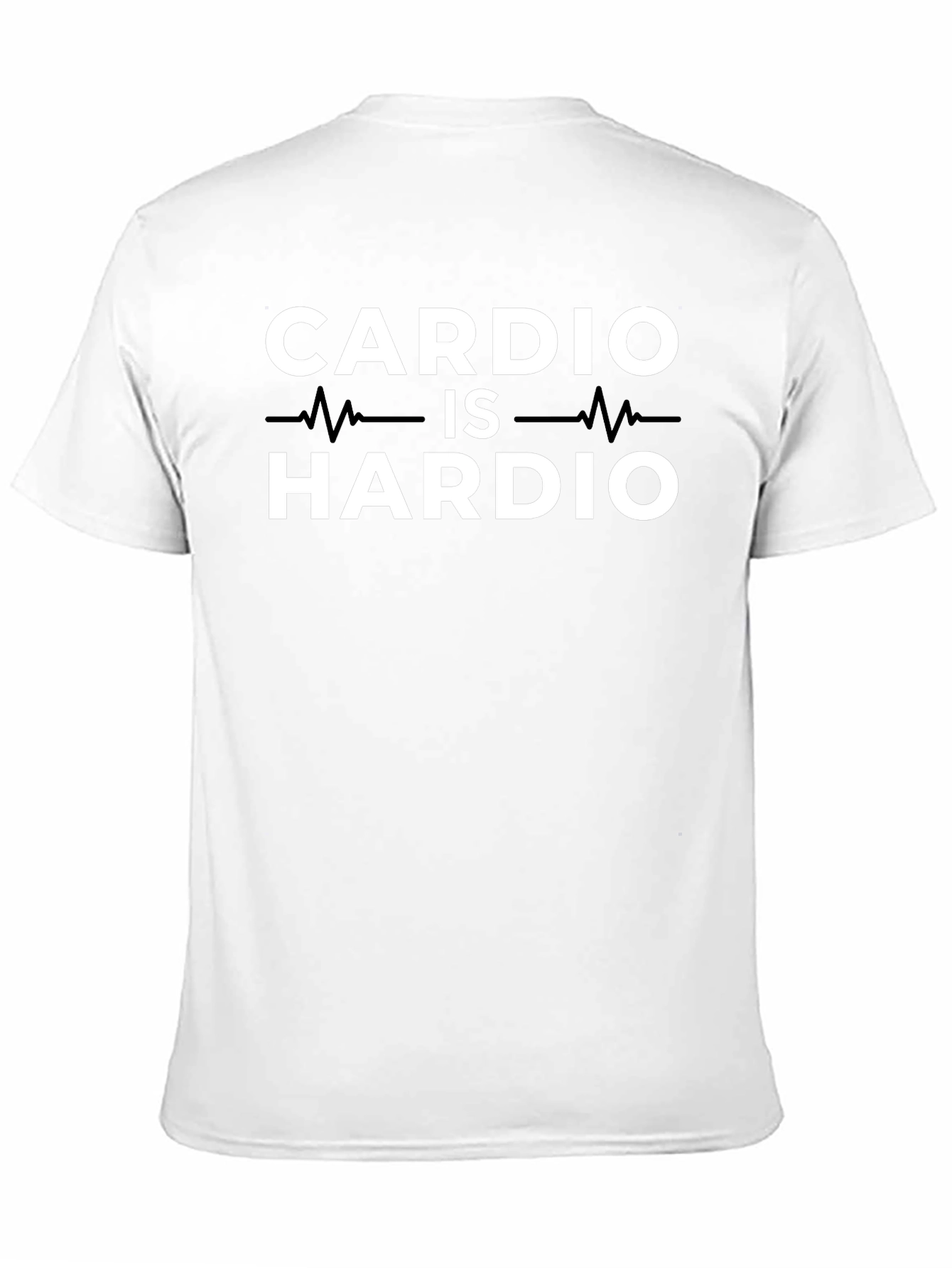 Cardio is Hardio Black Graphic T-Shirt