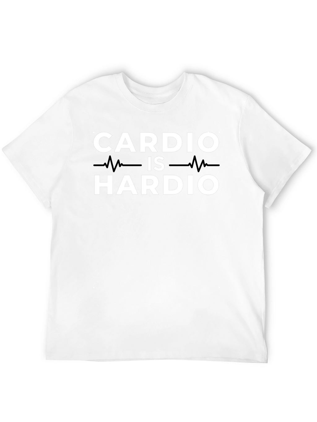 Cardio is Hardio Black Graphic T-Shirt