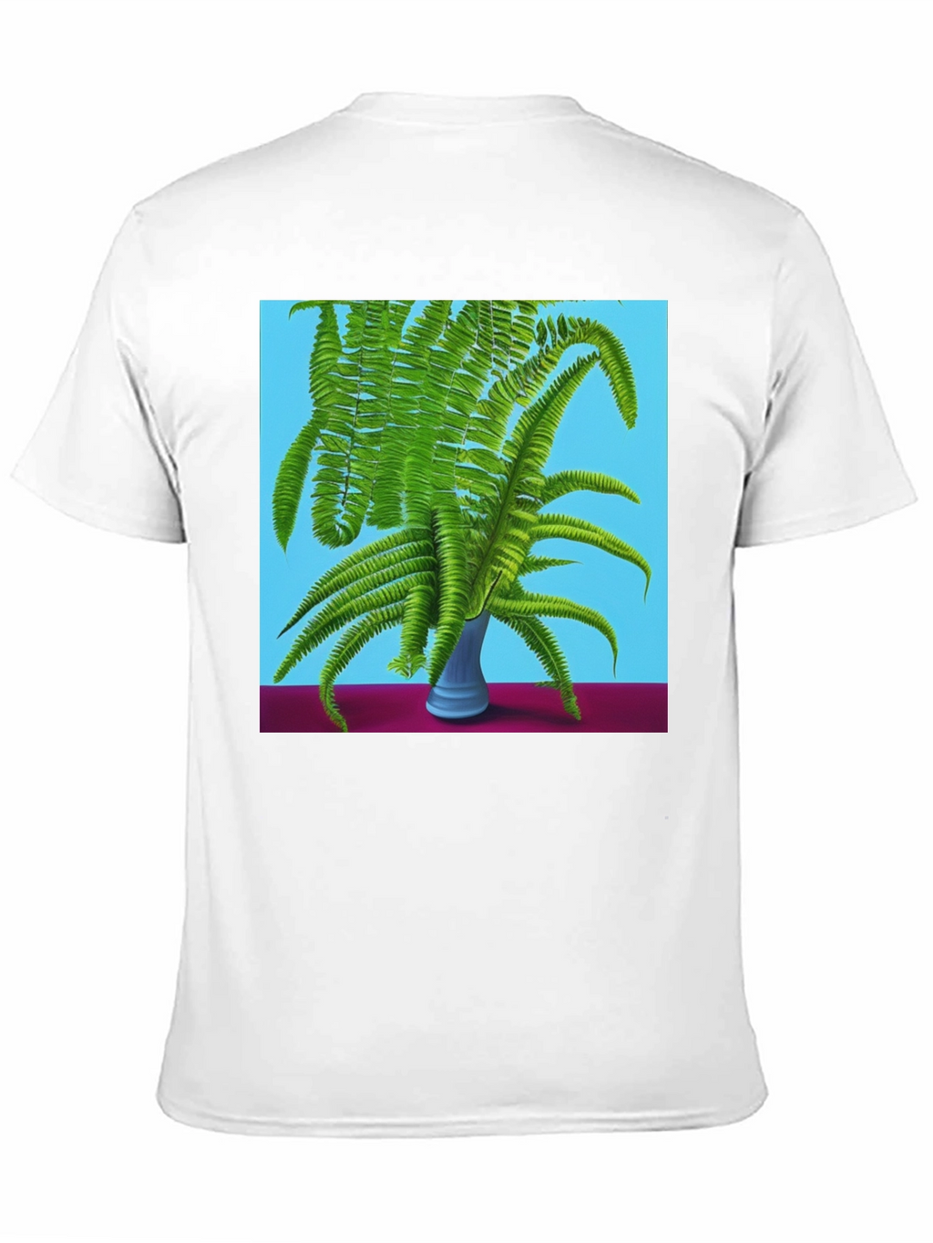 Fern Vase Graphic Tee - Botanical Black T-Shirt