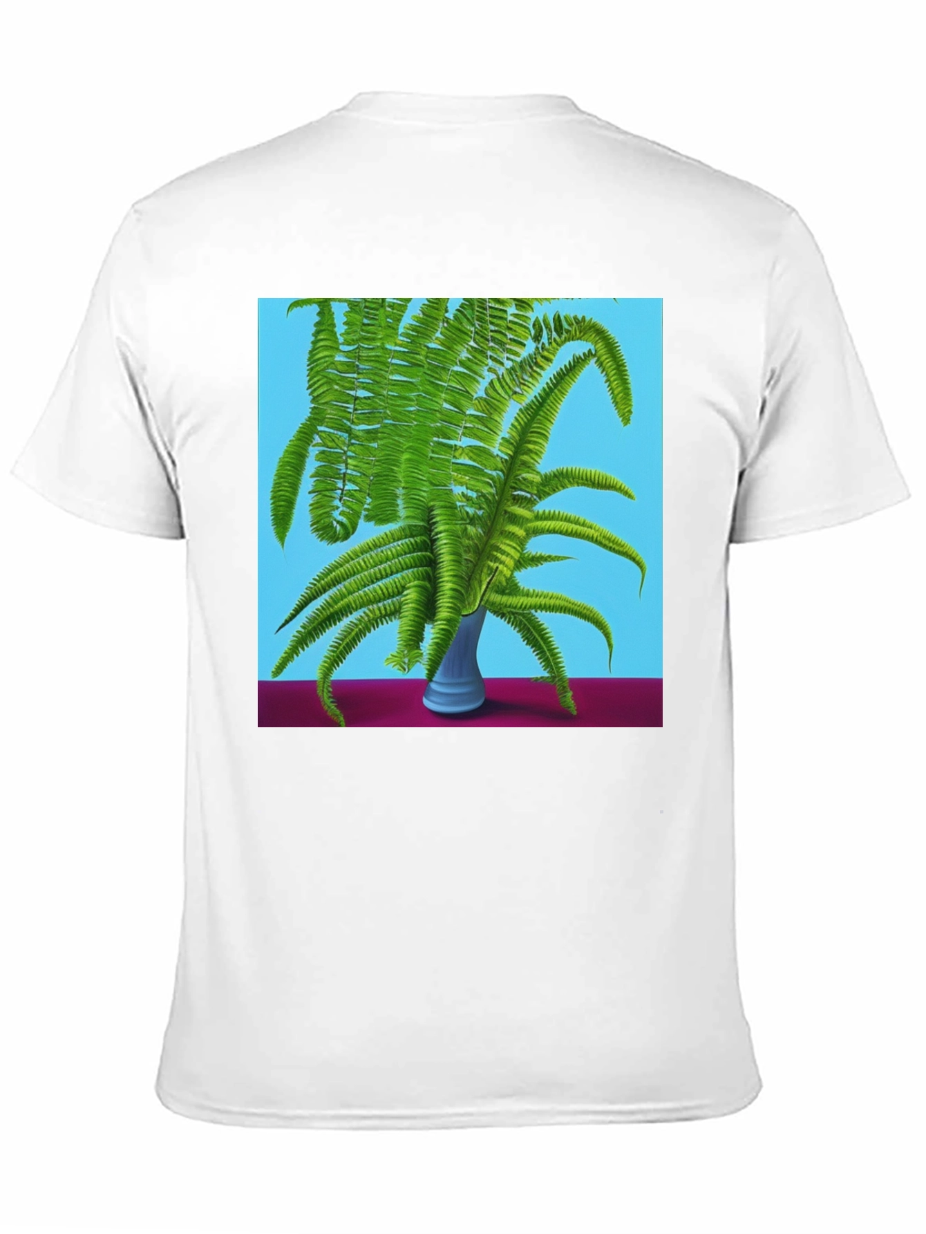 Fern Vase Graphic Tee - Botanical Black T-Shirt
