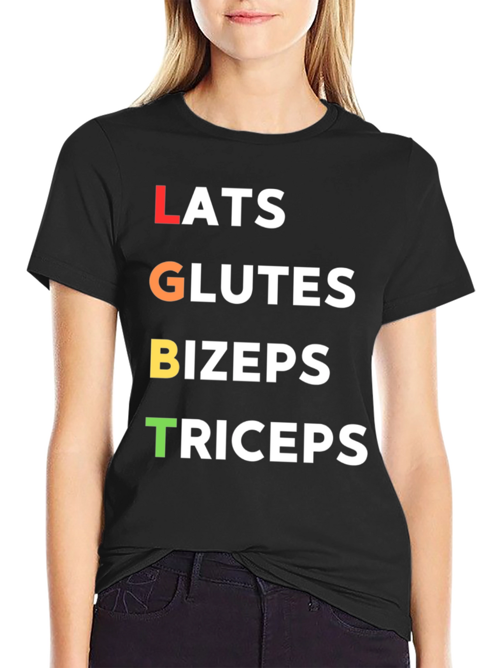 LGBT Workout T-Shirt - Lats Glutes Bizeps Triceps
