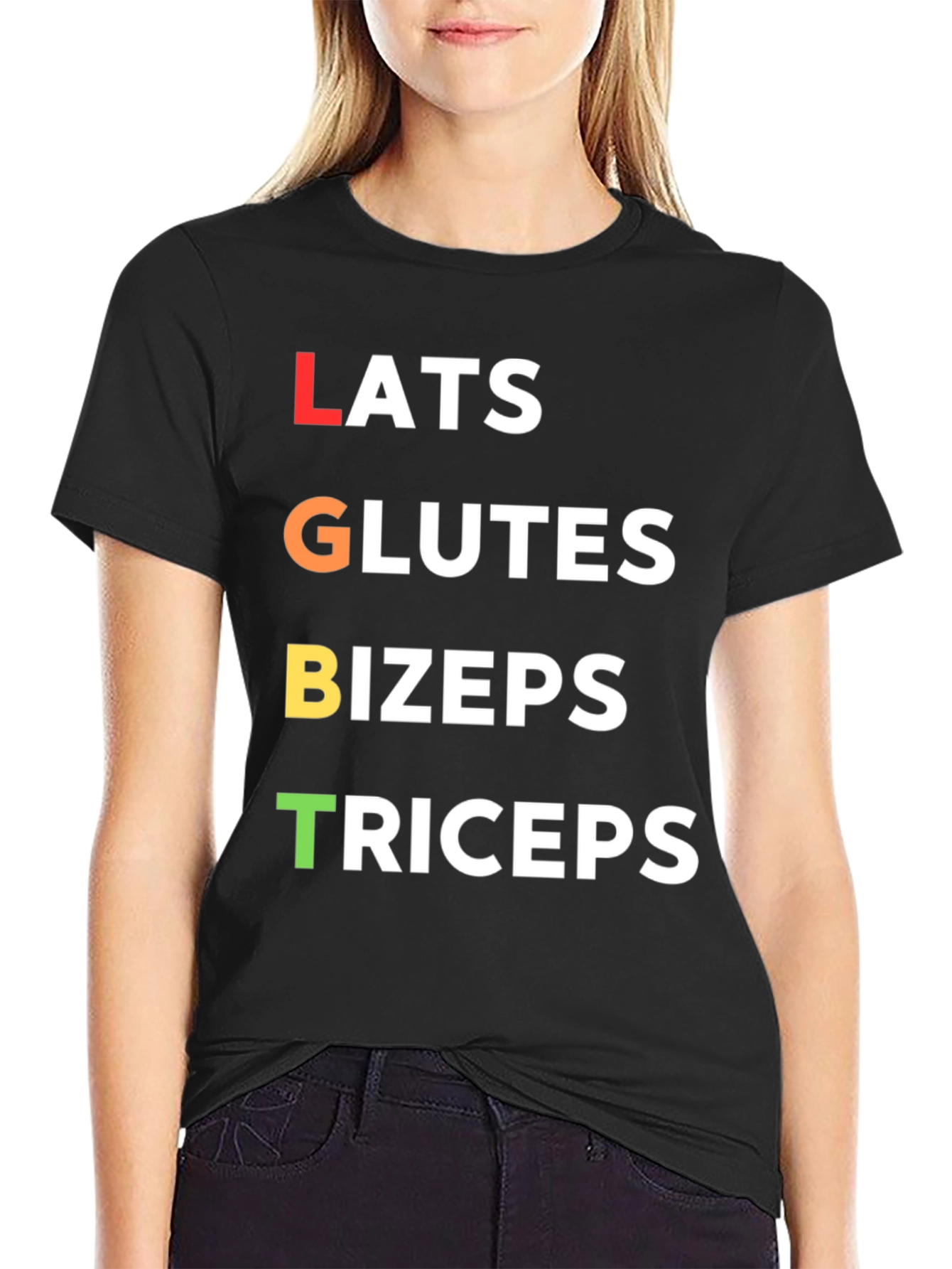 LGBT Workout T-Shirt - Lats Glutes Bizeps Triceps