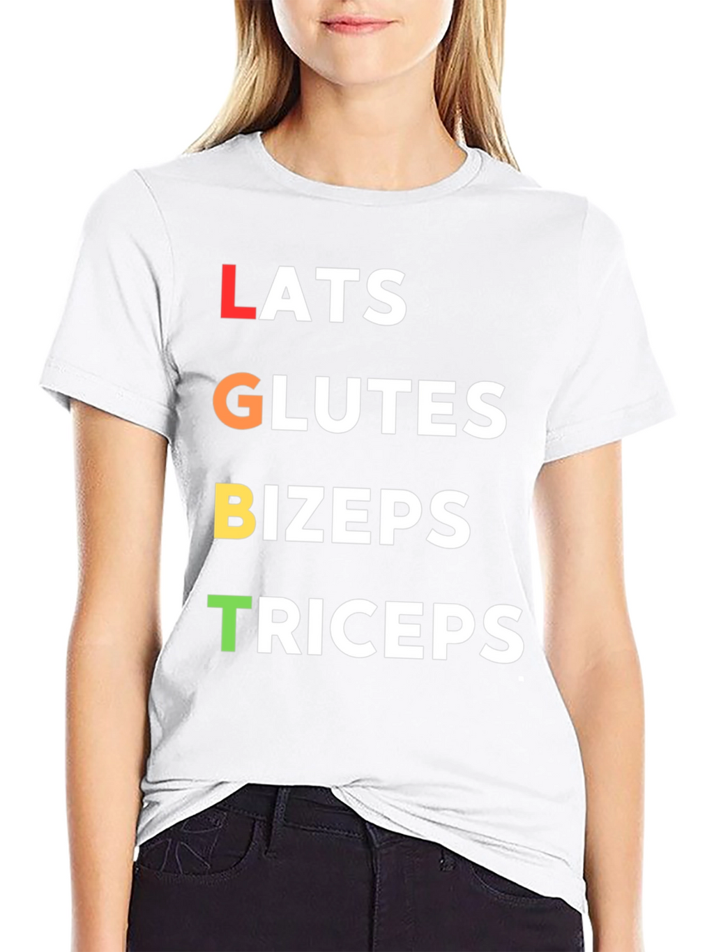 LGBT Workout T-Shirt - Lats Glutes Bizeps Triceps