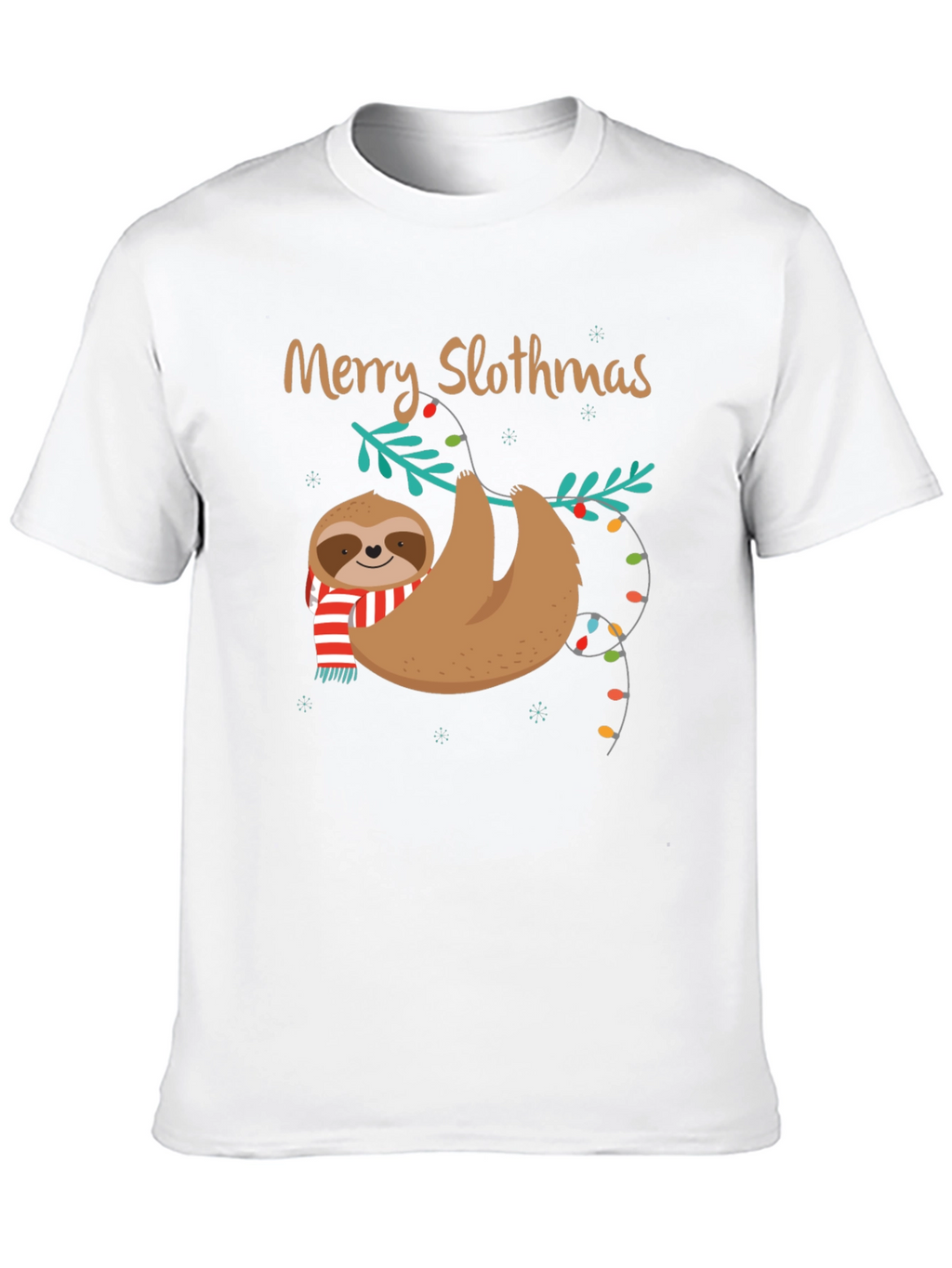 Merry Slothmas Holiday T-Shirt - Sloth Christmas