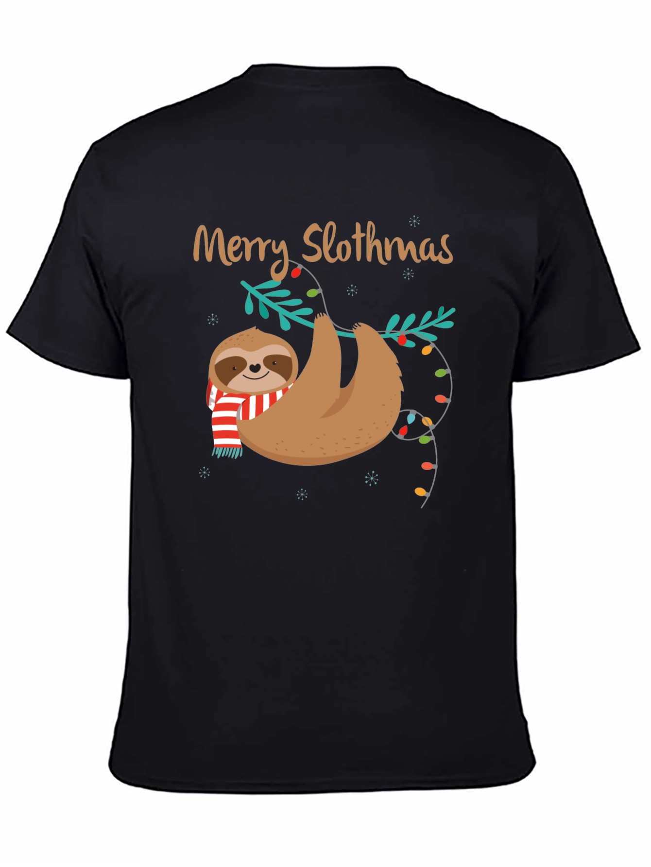 Merry Slothmas Holiday T-Shirt - Sloth Christmas
