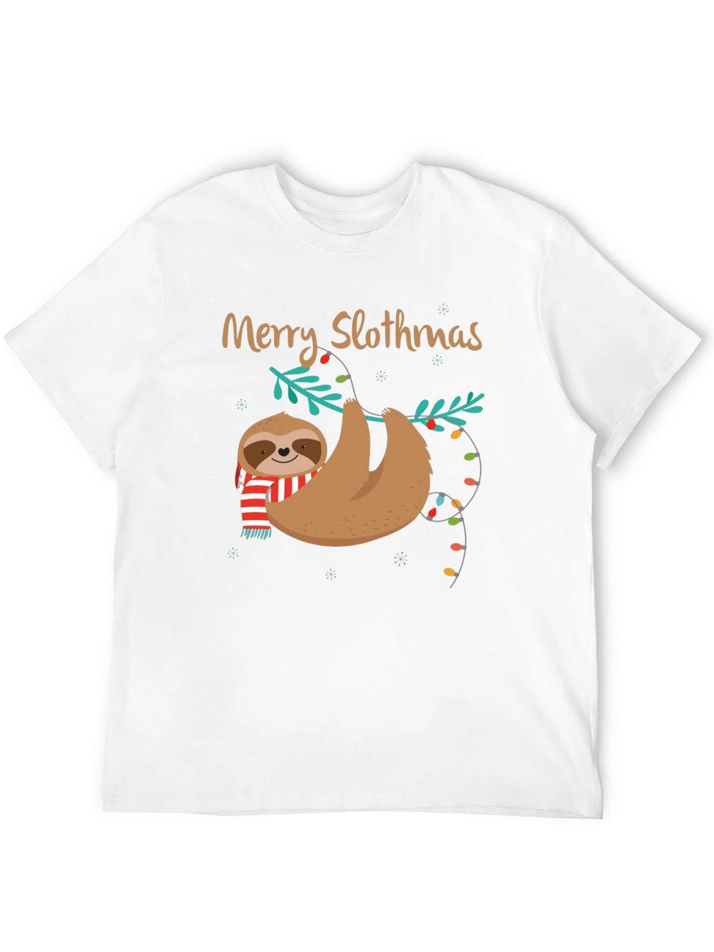 Merry Slothmas Holiday T-Shirt - Sloth Christmas