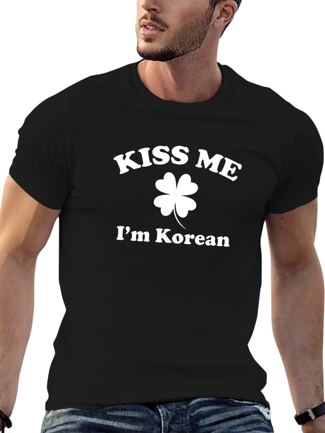 Kiss Me Im Korean T-Shirt - St. Patricks Day Apparel