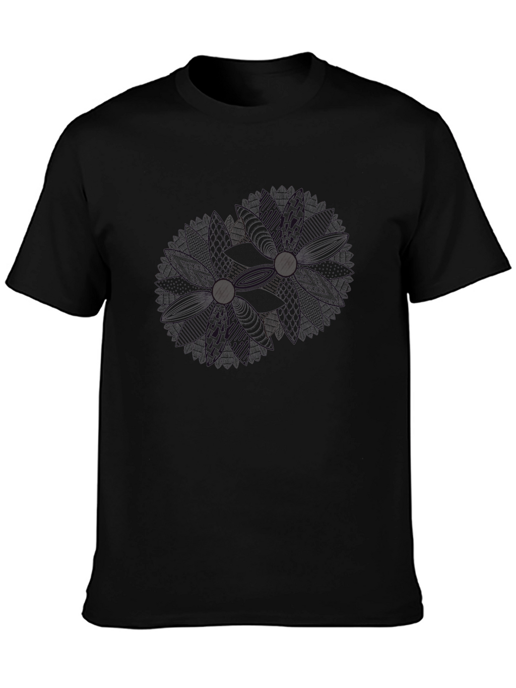 Mens Black Classic Fit Crew Neck T-Shirt