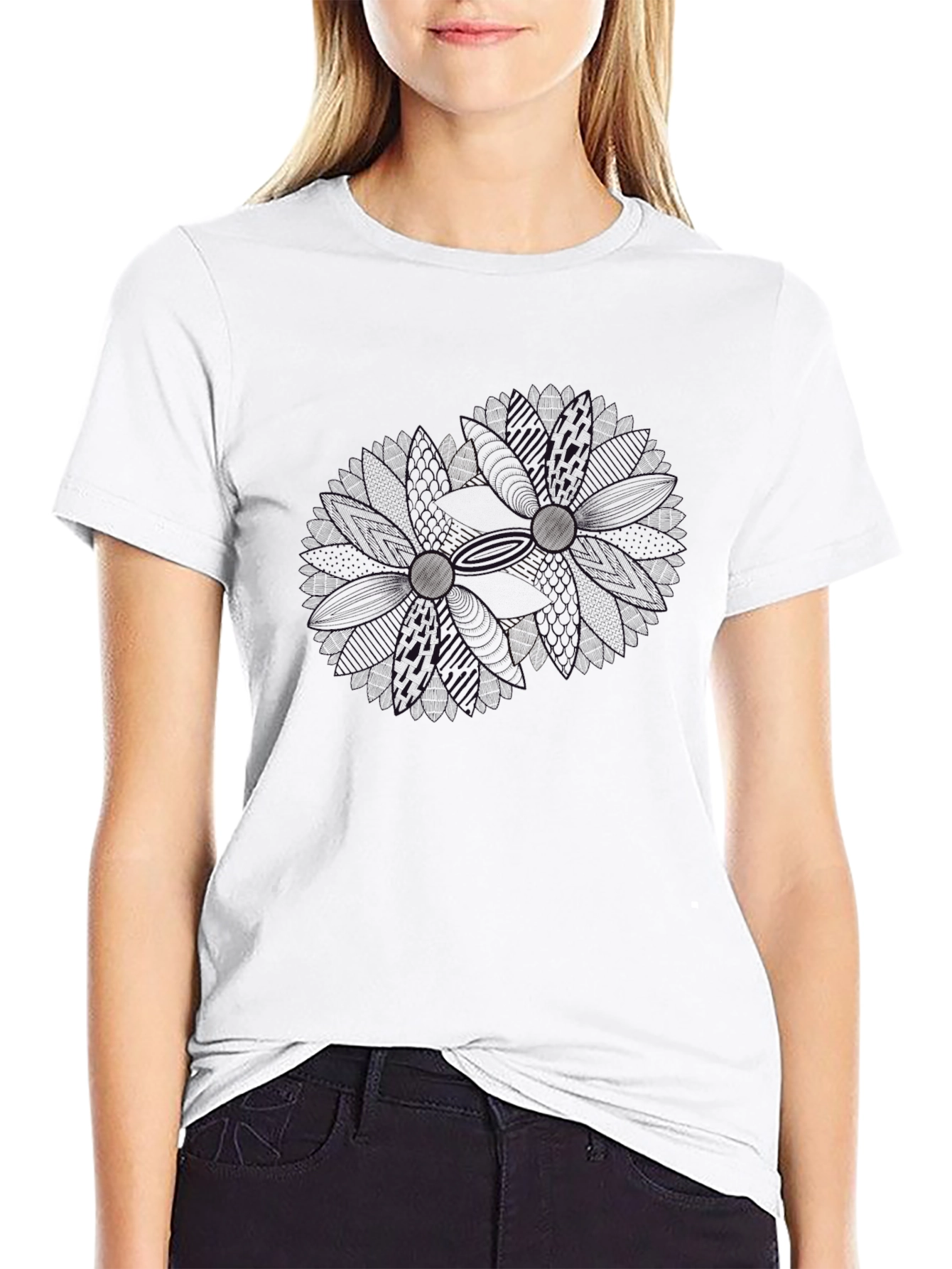 Mens Black Classic Fit Crew Neck T-Shirt