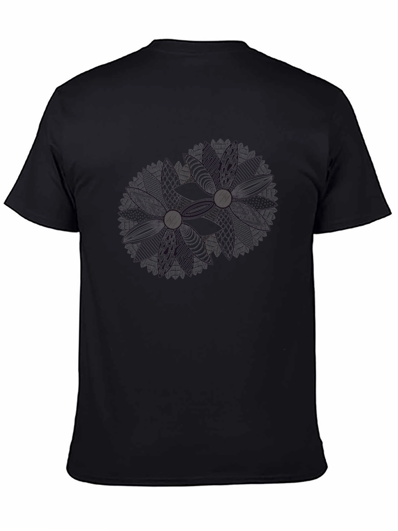 Mens Black Classic Fit Crew Neck T-Shirt