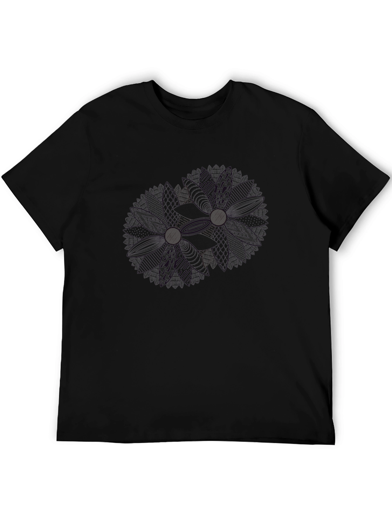 Mens Black Classic Fit Crew Neck T-Shirt