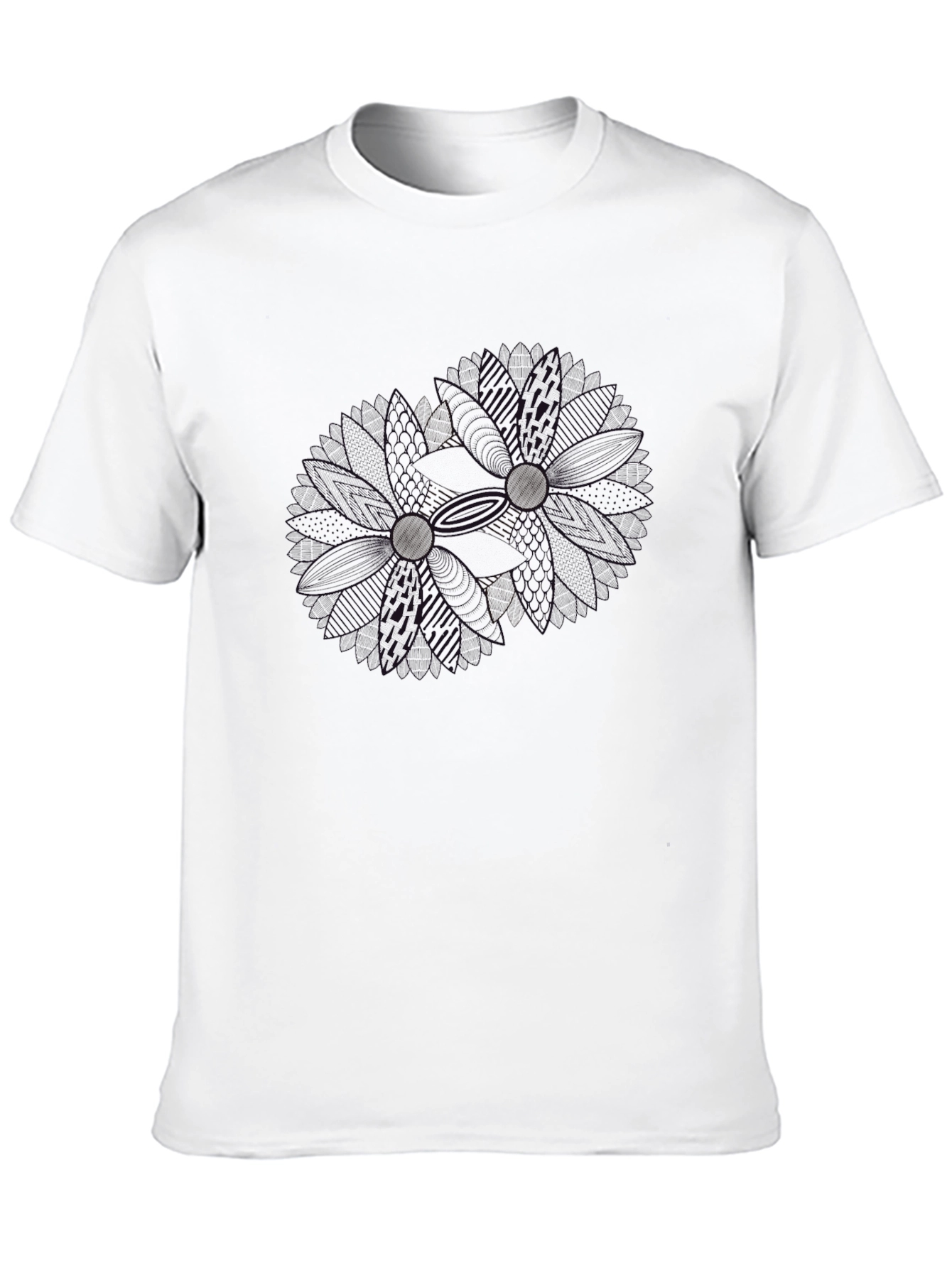Mens Black Classic Fit Crew Neck T-Shirt