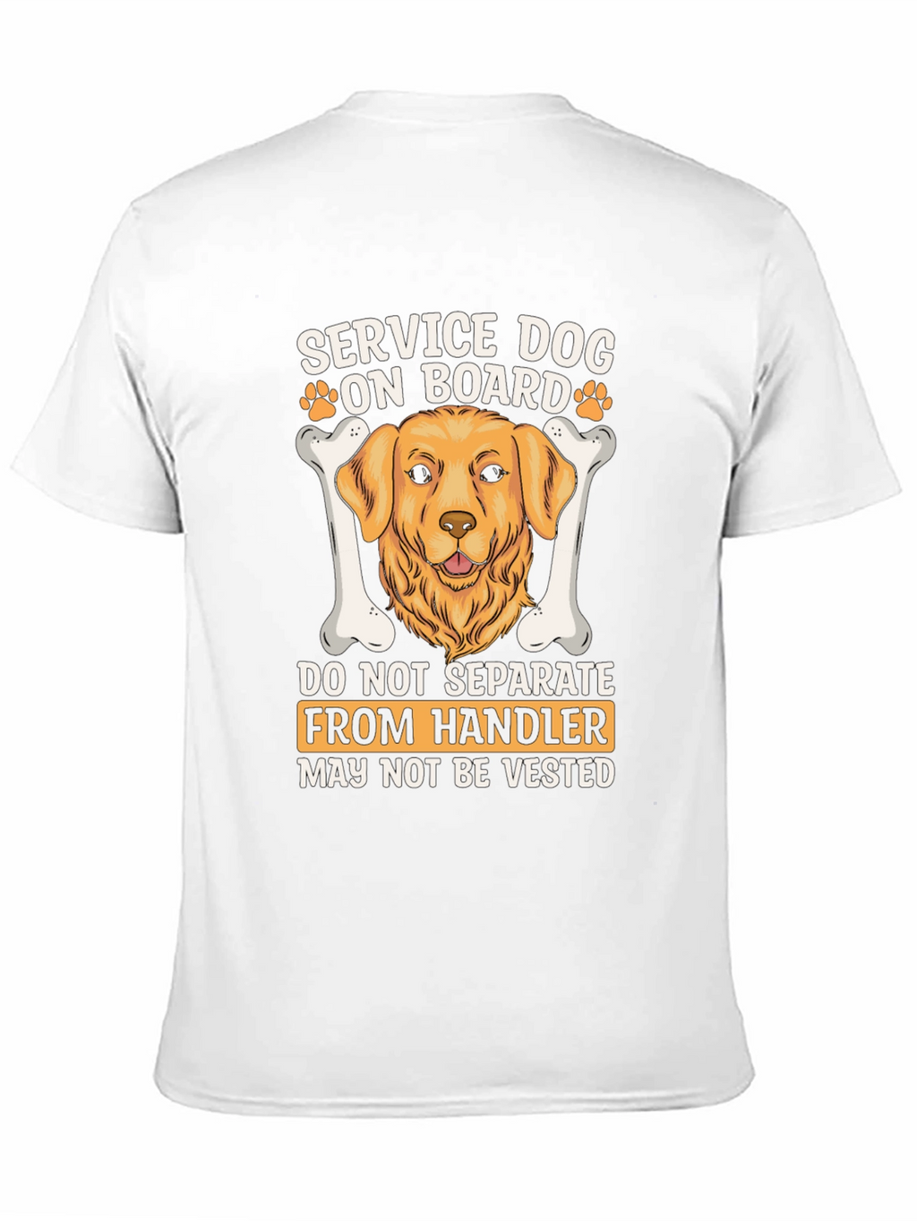 Service Dog On Board Graphic T-Shirt