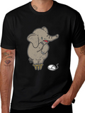 Elephant & Mouse Graphic Tee - Quirky Design!