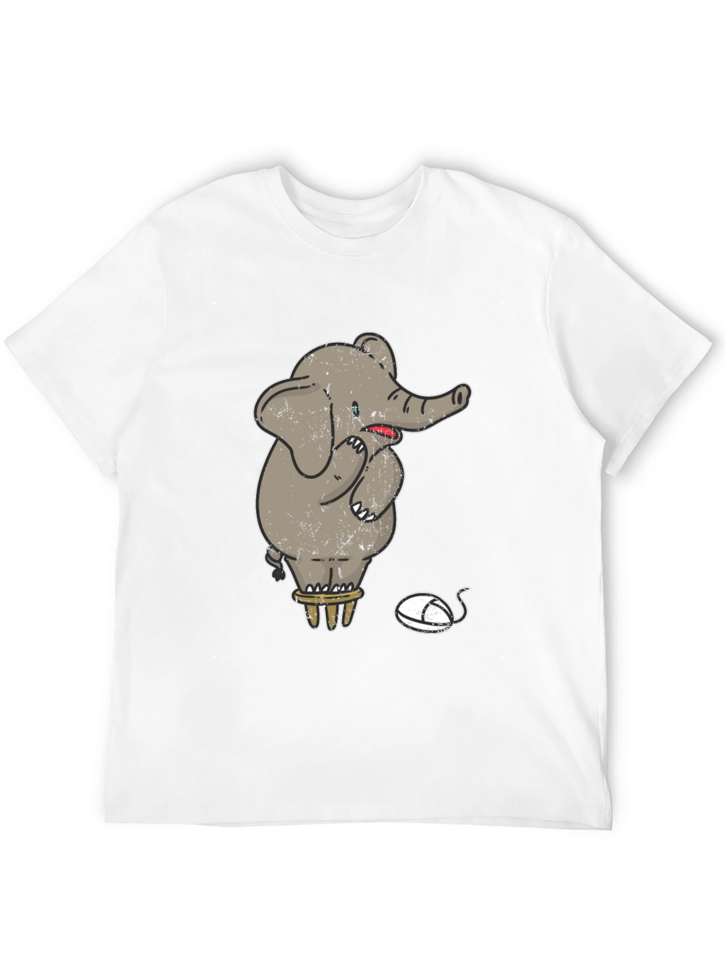 Elephant & Mouse Graphic Tee - Quirky Design!