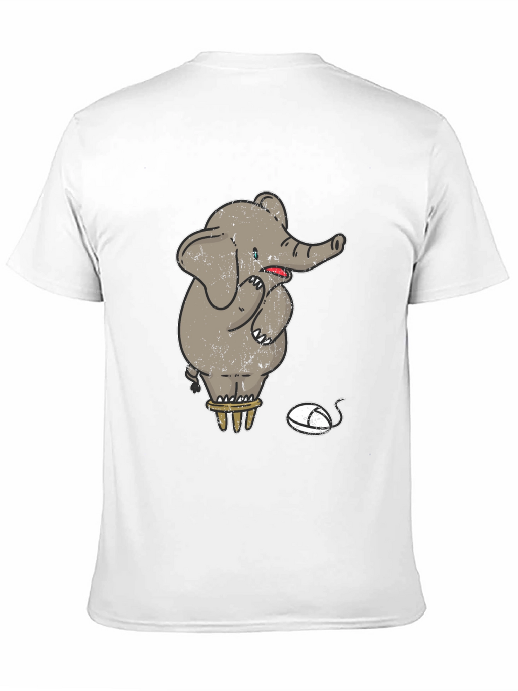 Elephant & Mouse Graphic Tee - Quirky Design!