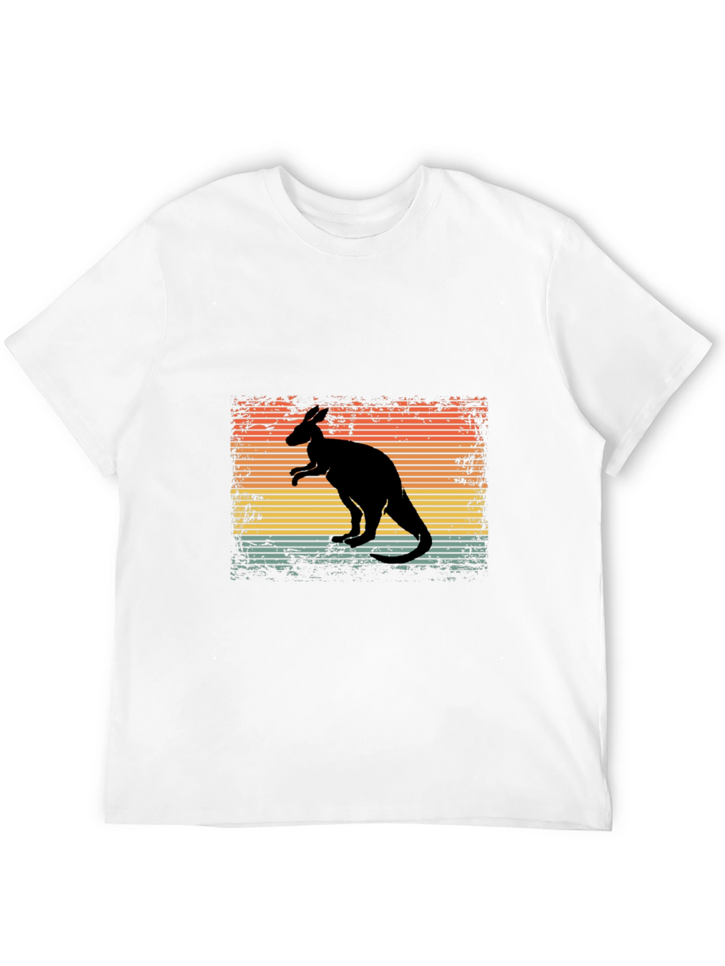 Retro Kangaroo Graphic T-Shirt