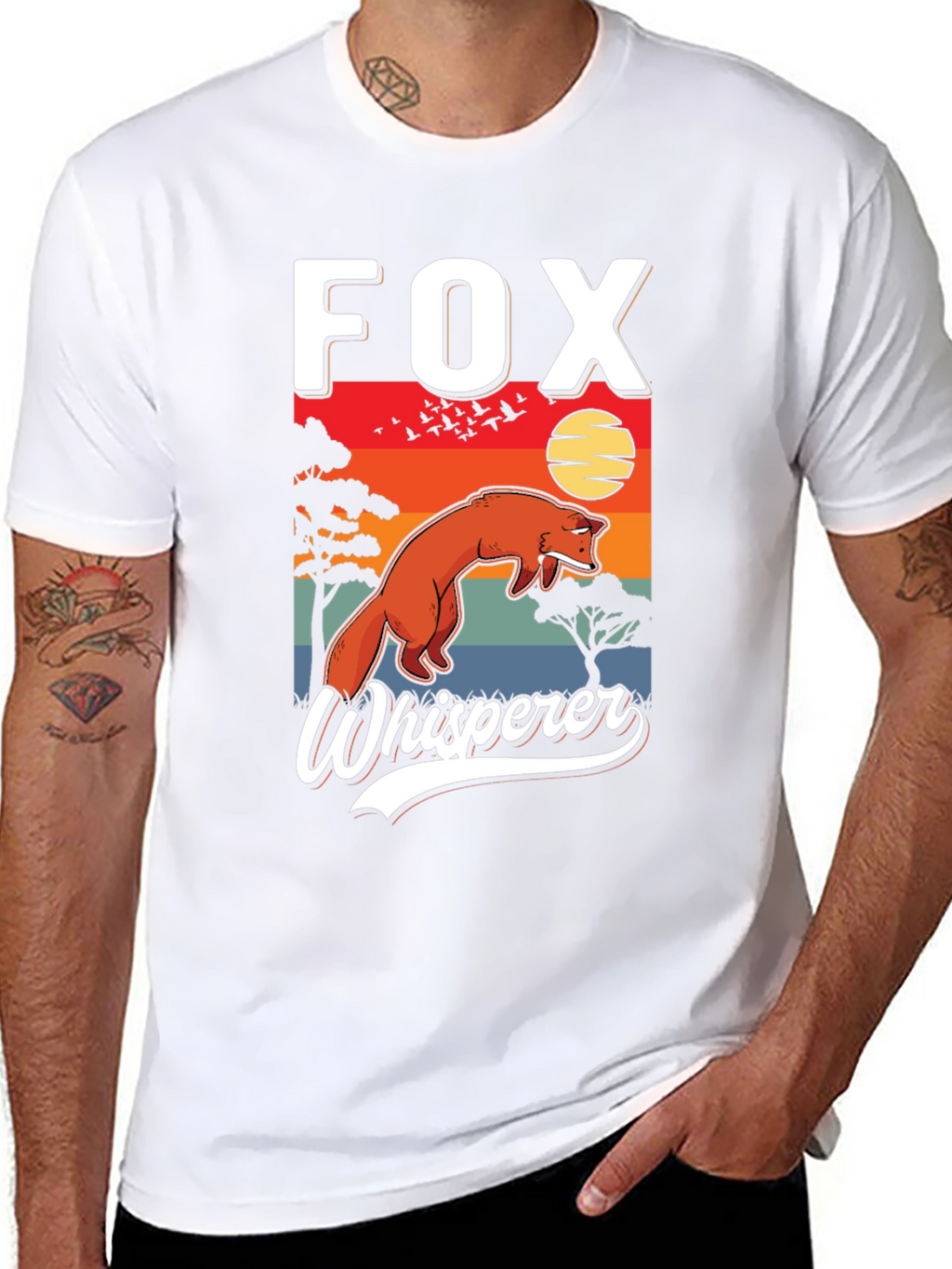 Fox Whisperer Graphic Tee - Unique Wildlife Design