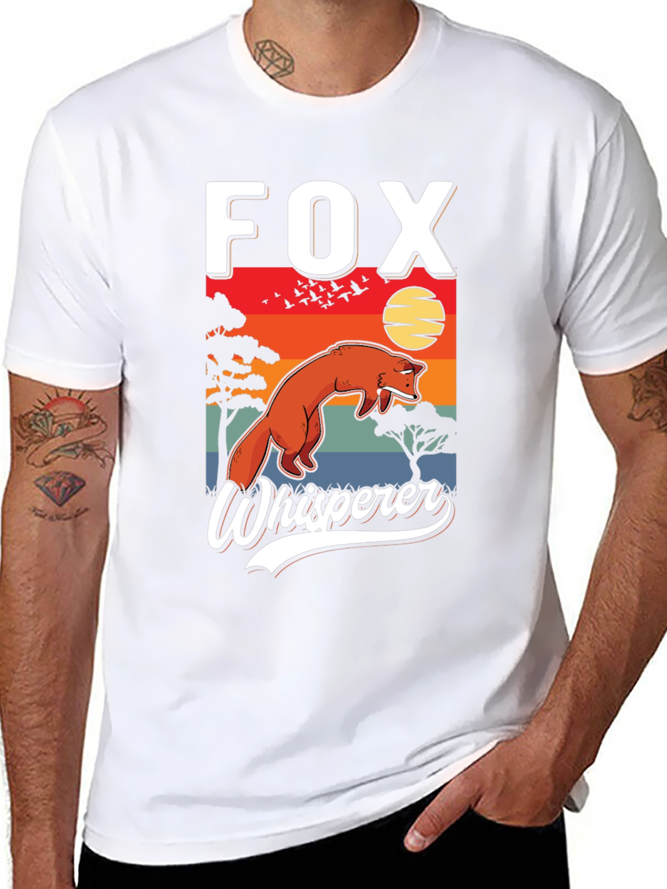 Fox Whisperer Graphic Tee - Unique Wildlife Design