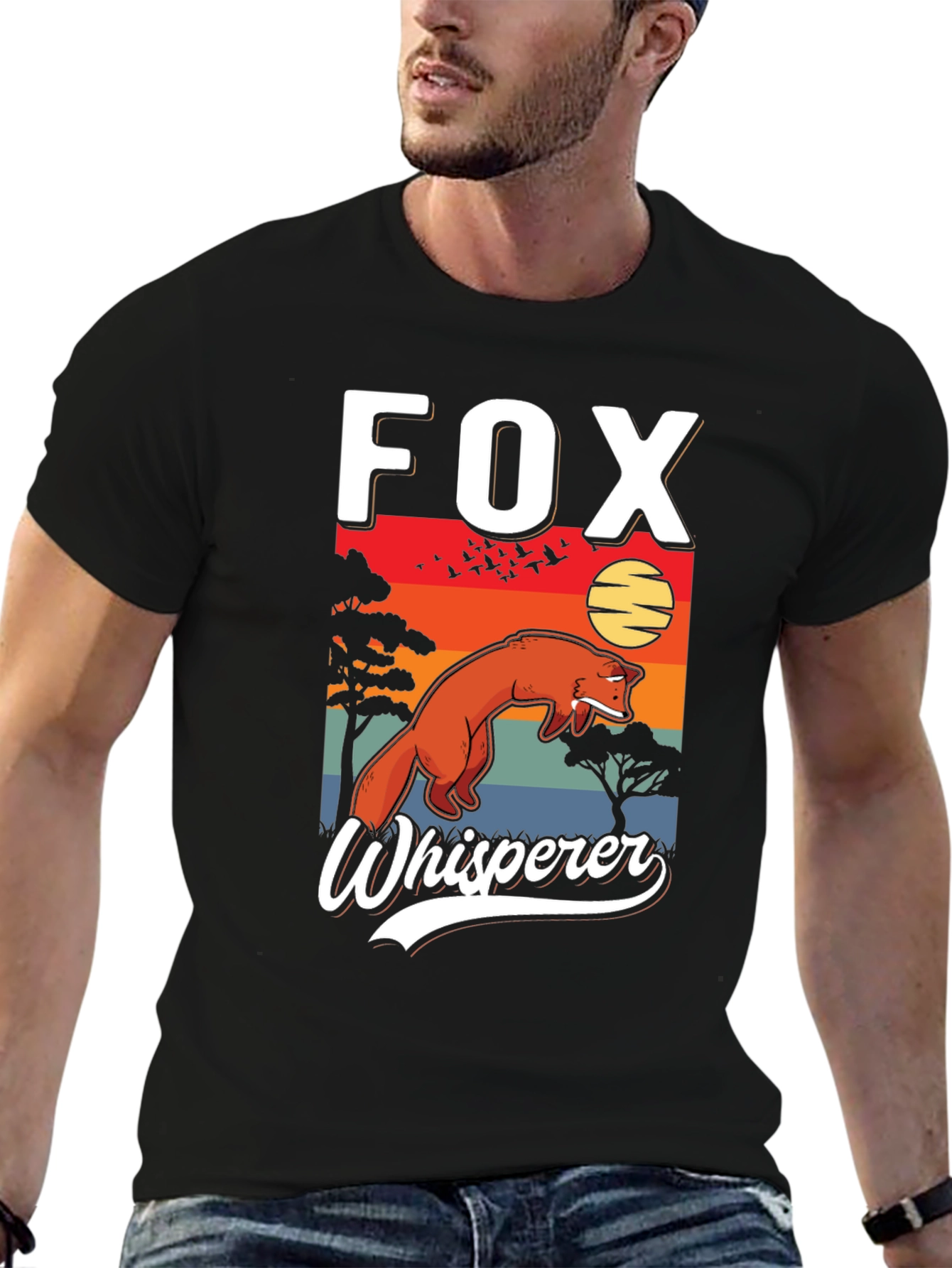 Fox Whisperer Graphic Tee - Unique Wildlife Design